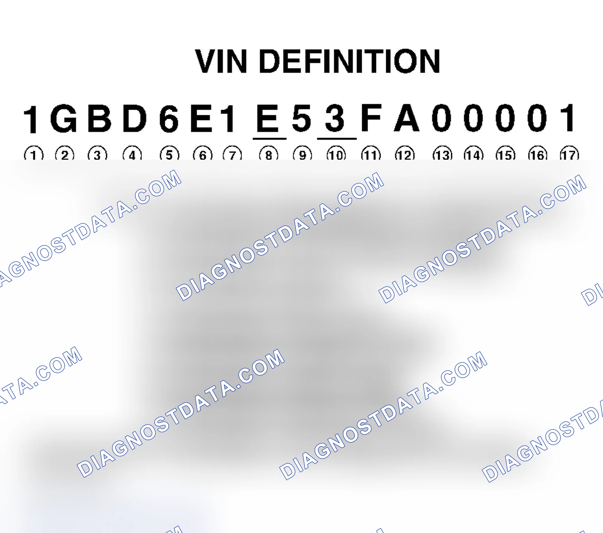 Scheme 1: VEHICLE IDENTIFICATION NUMBER