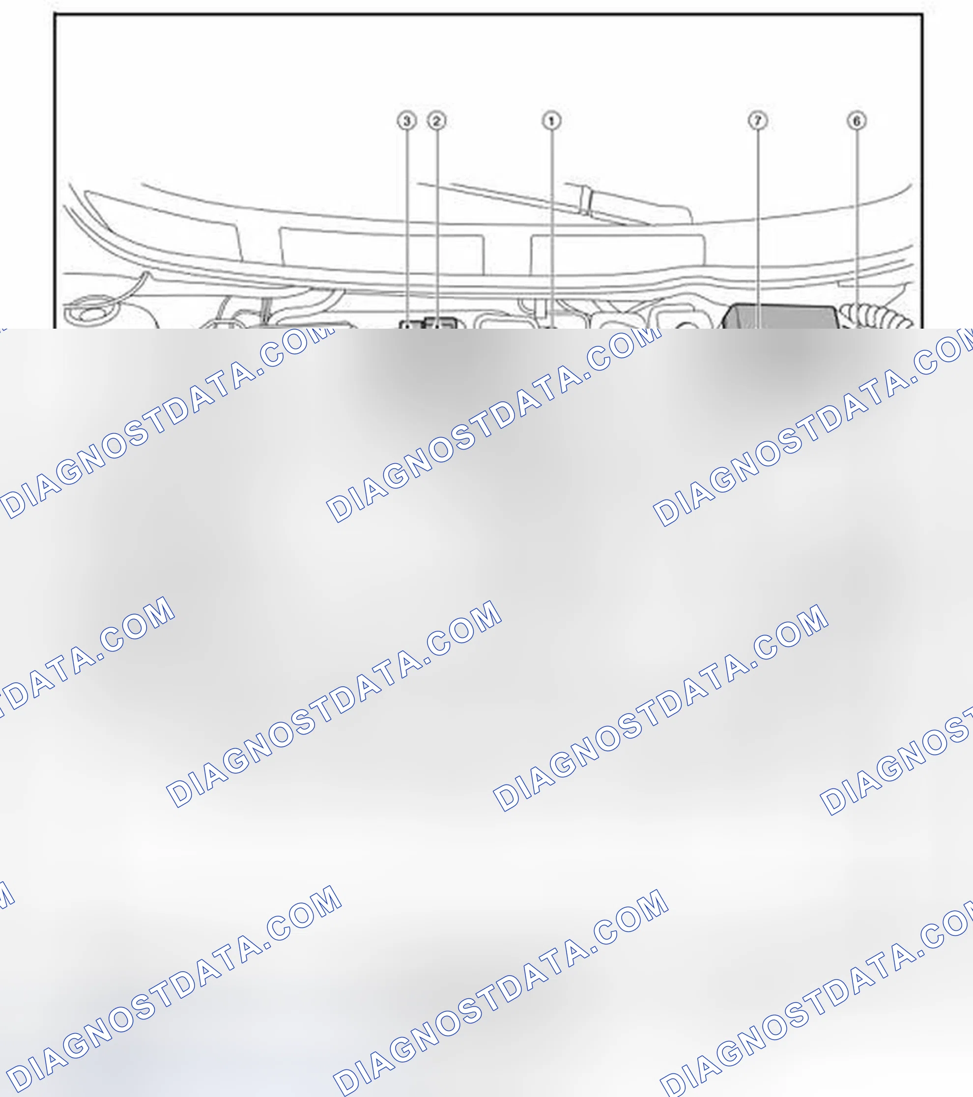 Scheme 57: ENGINE CONTROL SYSTEM: Component Parts Location