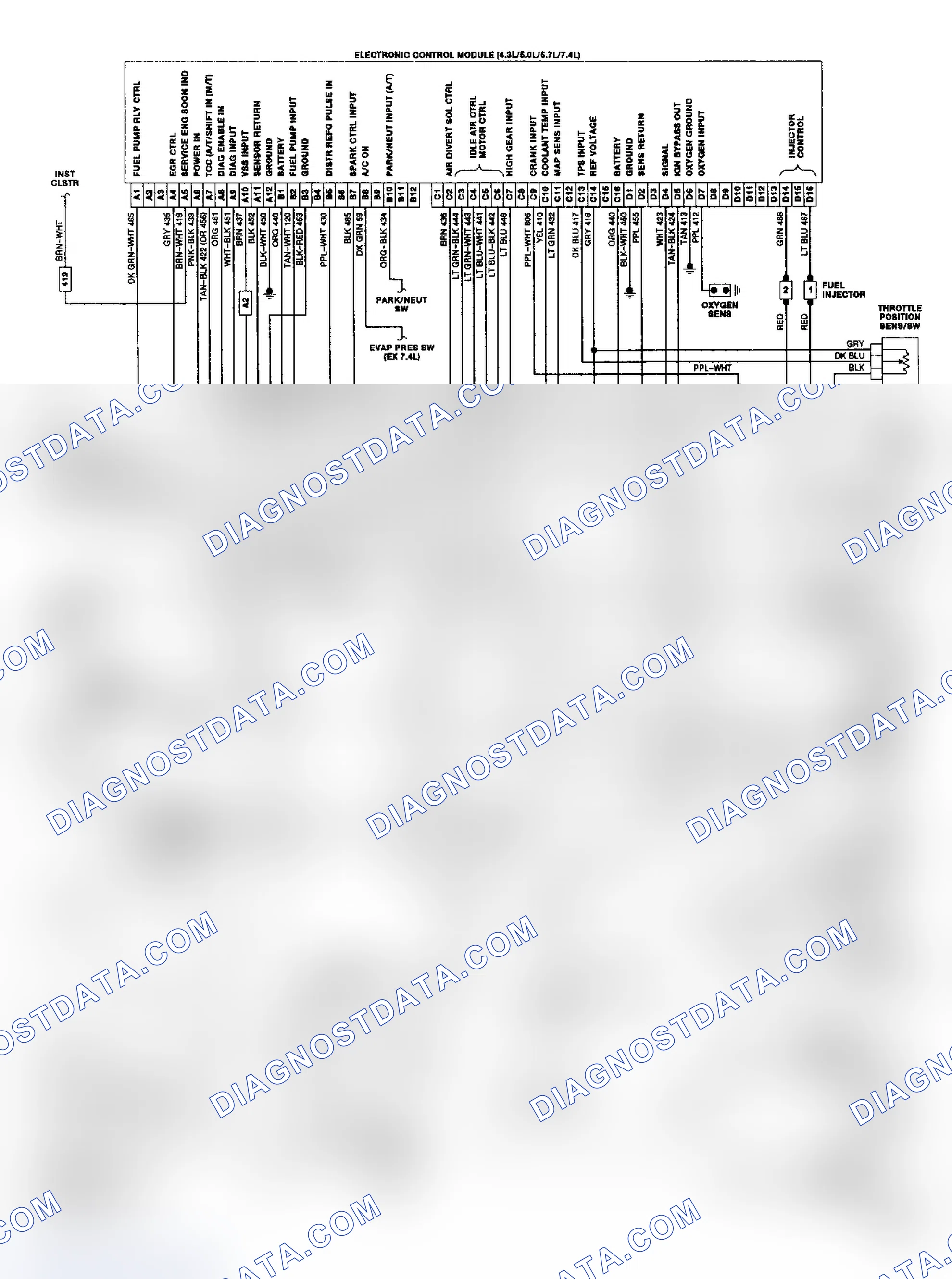 Scheme 18: "G" Series TBI/CCC Wiring Diagram