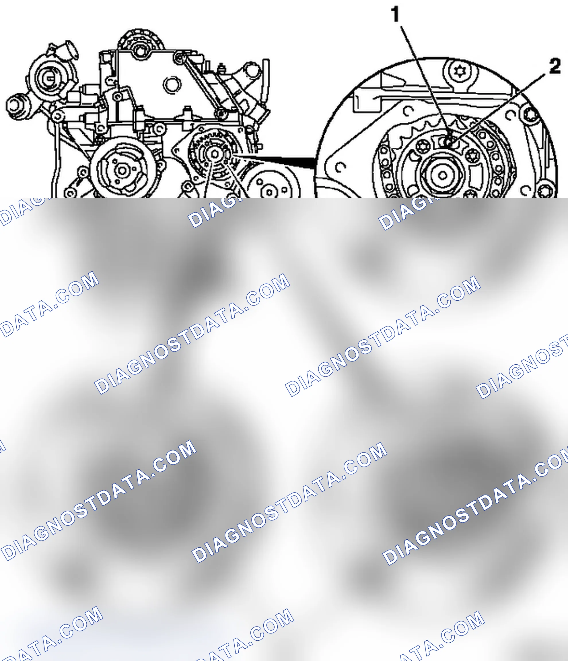 Engine, Lock at 1st Cylinder TDC (Check Engine Timing)