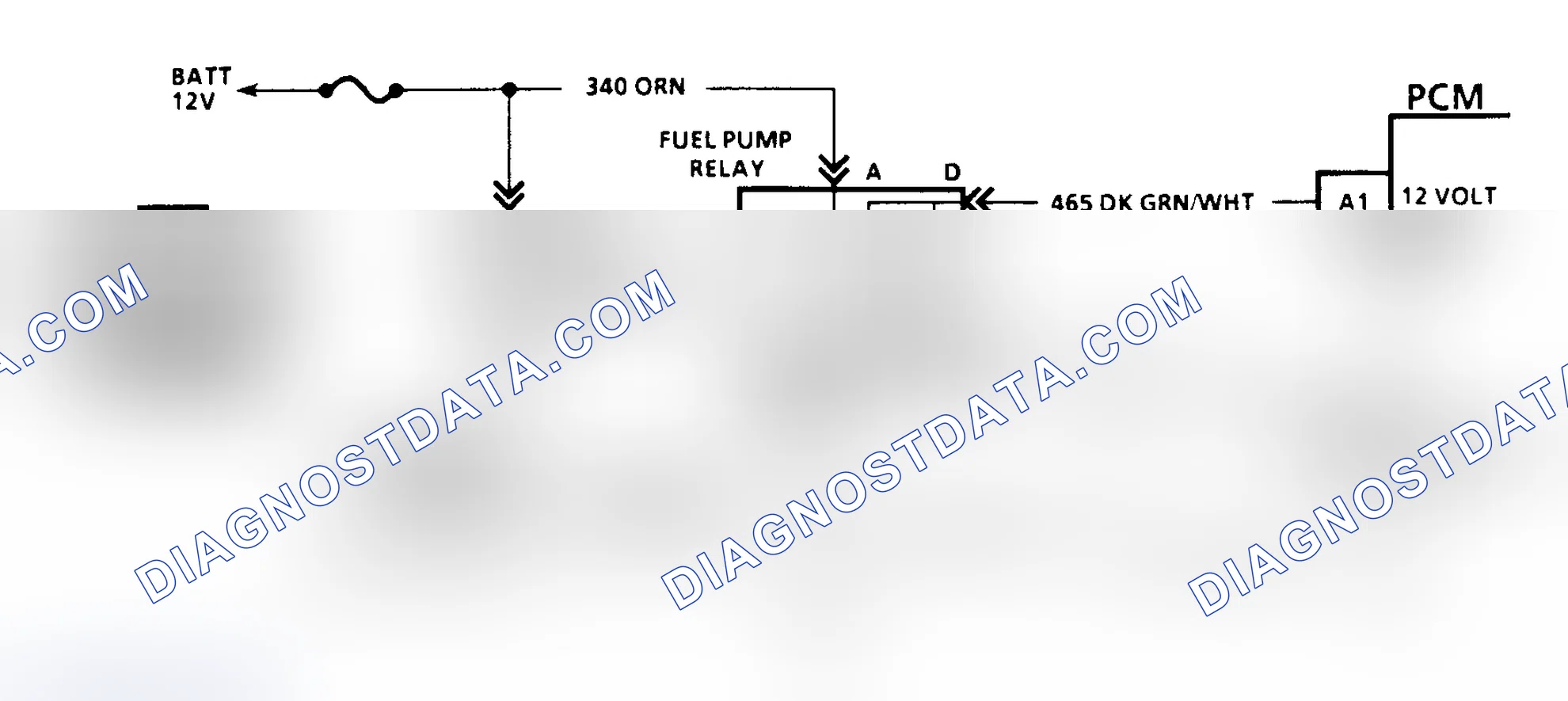 Scheme 165: Code 54 Schematic (G Series W/4L80-E Trans.) Fuel Pump Circuit