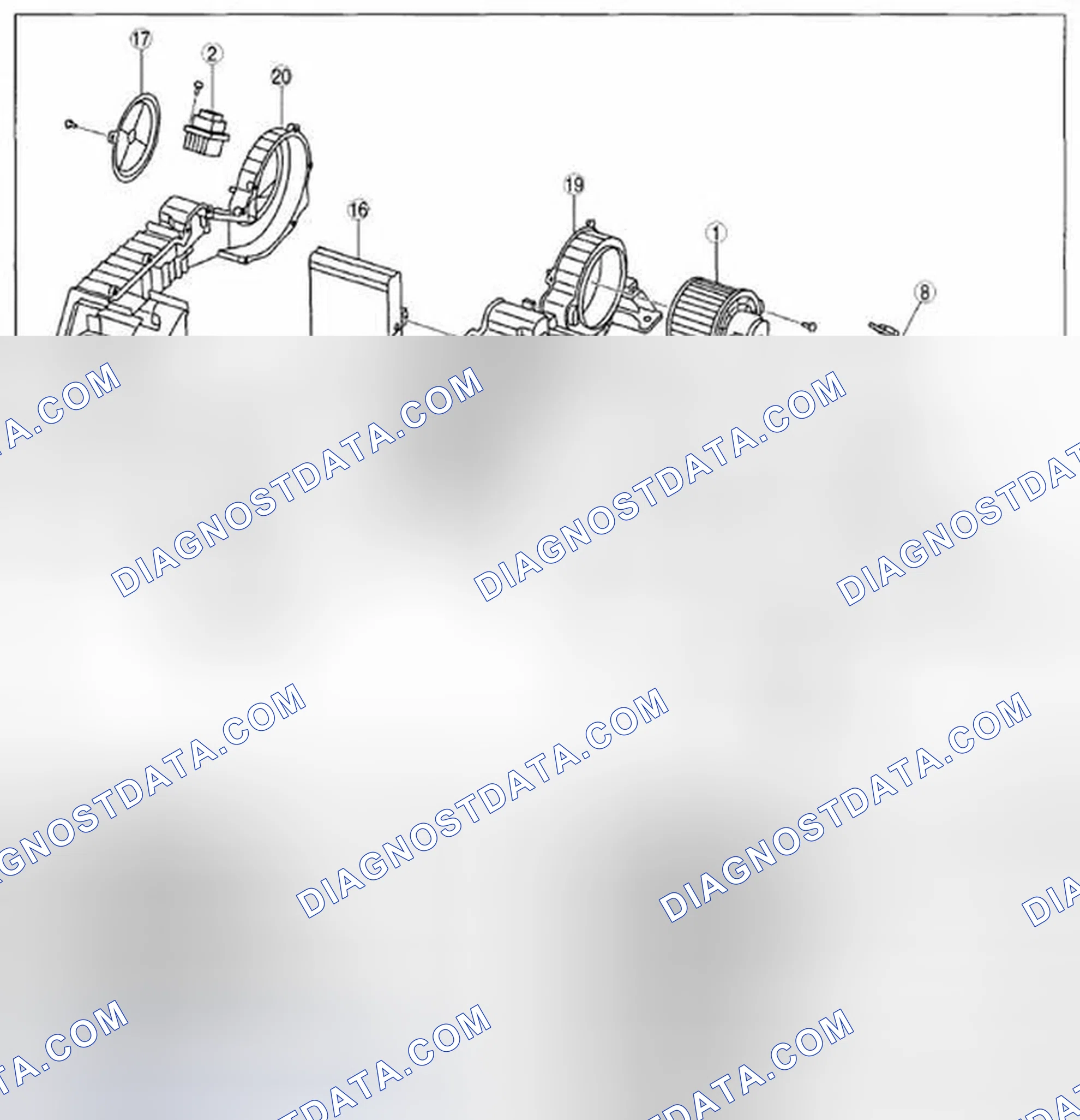 Scheme 21: REAR A/C UNIT DISASSEMBLY/ASSEMBLY