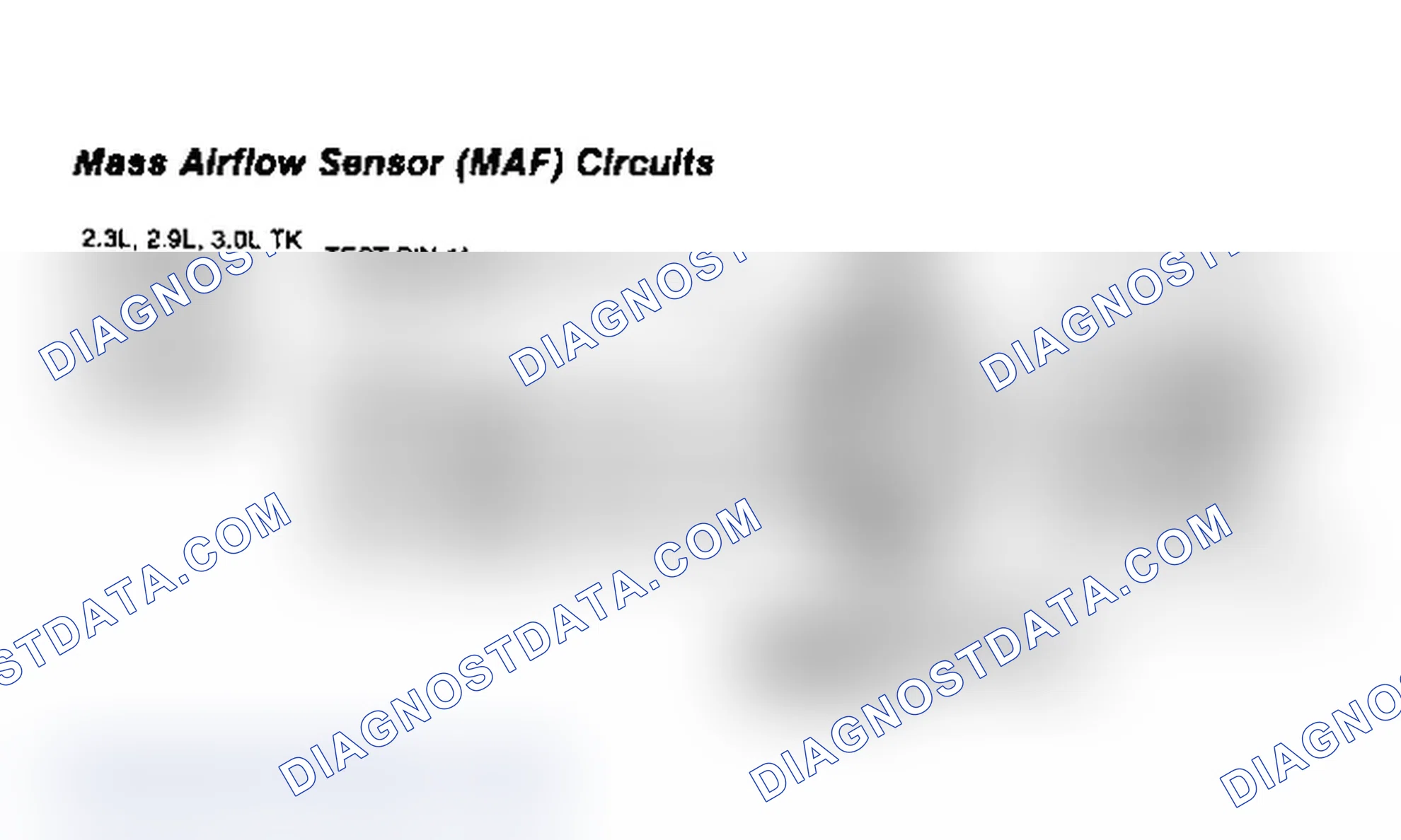 Scheme 12: Mass Airflow Sensor (MAF) Circuits