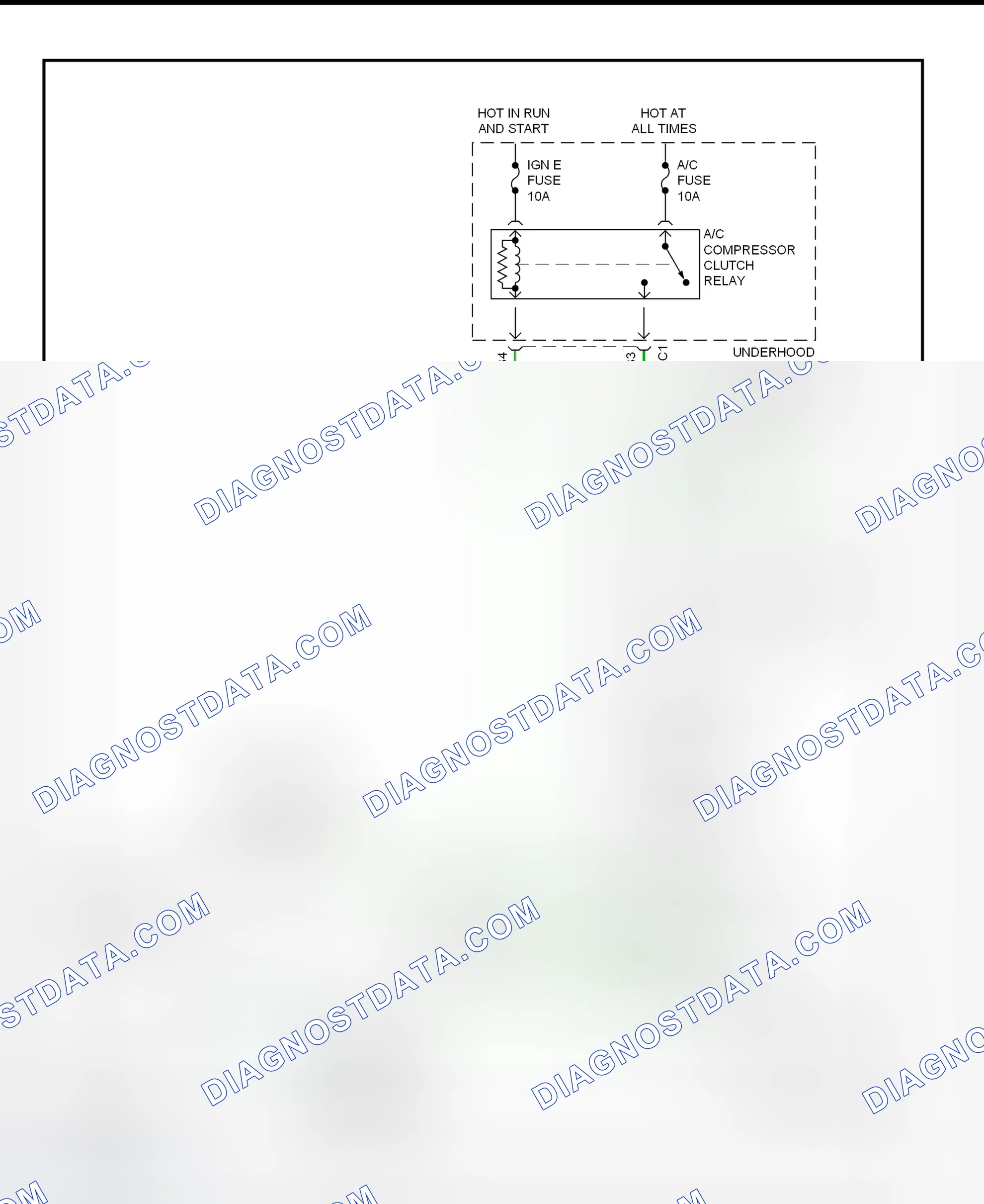 Scheme 2: A/C Compressor Clutch Control Circuit Wiring Diagram (With Automatic A/C)