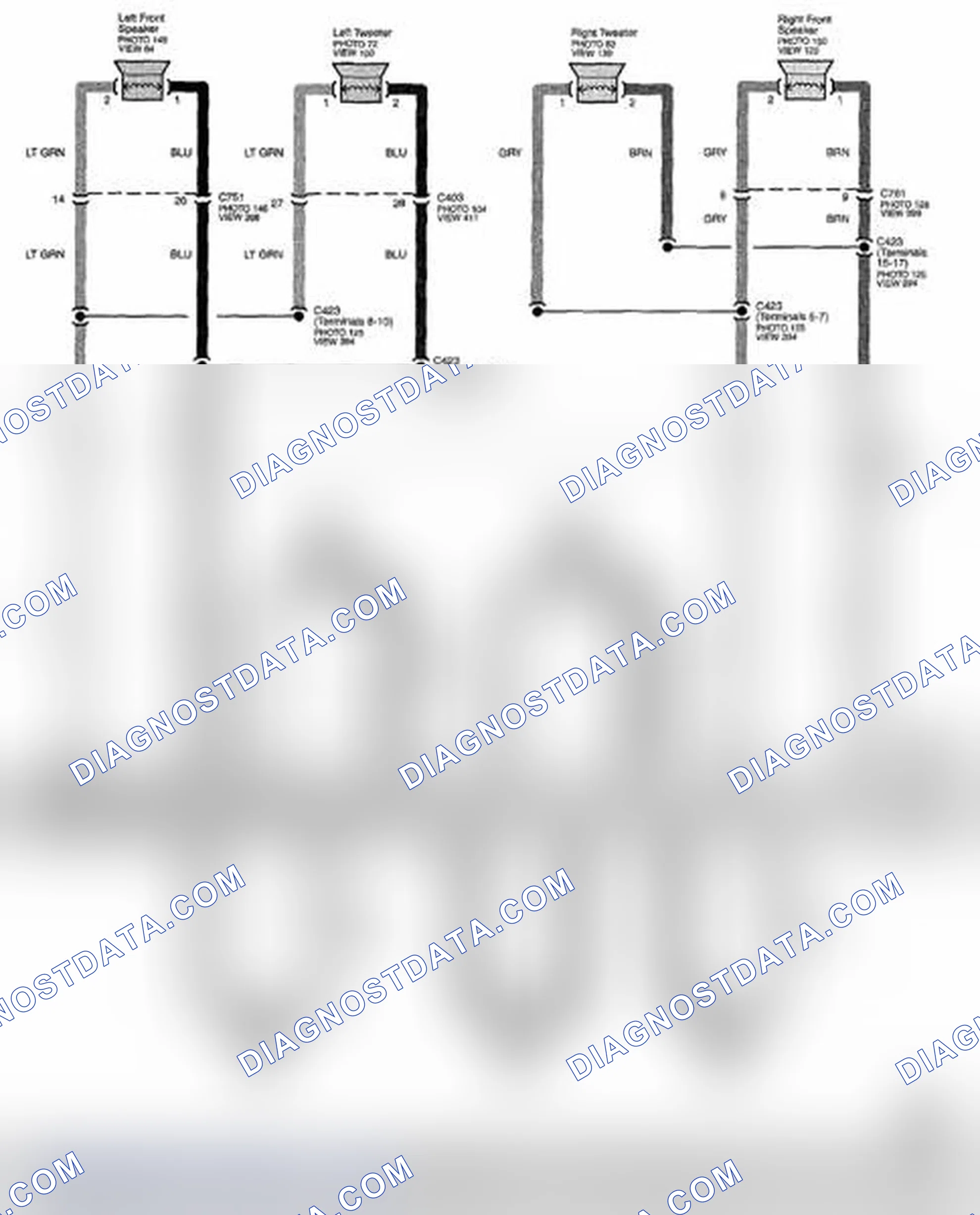 Scheme 333: Audio System Circuit Diagram - Navigation (Page 150-14)