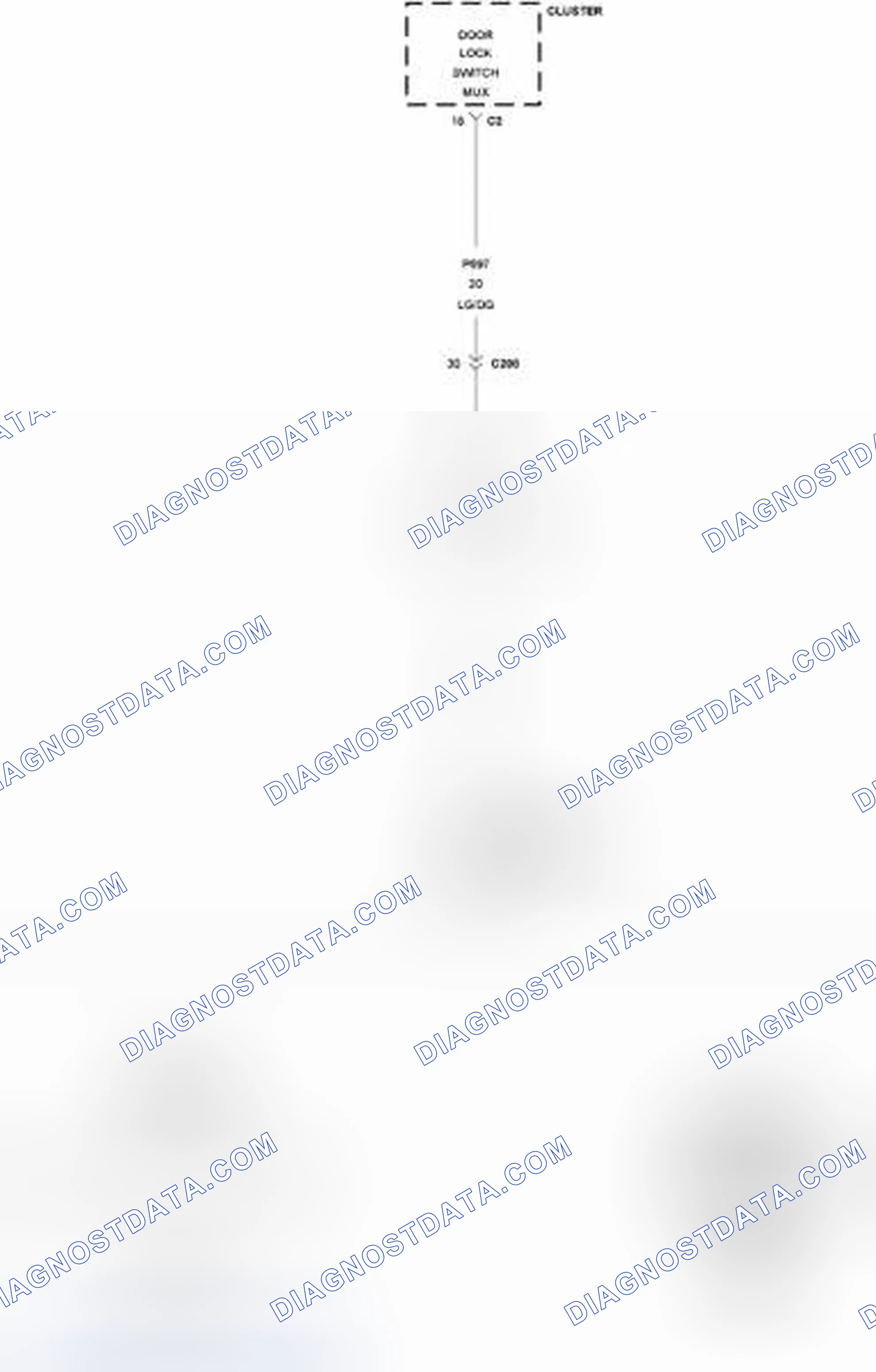 Scheme 261: B1800-DRIVER DOOR LOCK/UNLOCK SWITCH CIRCUIT PERFORMANCE