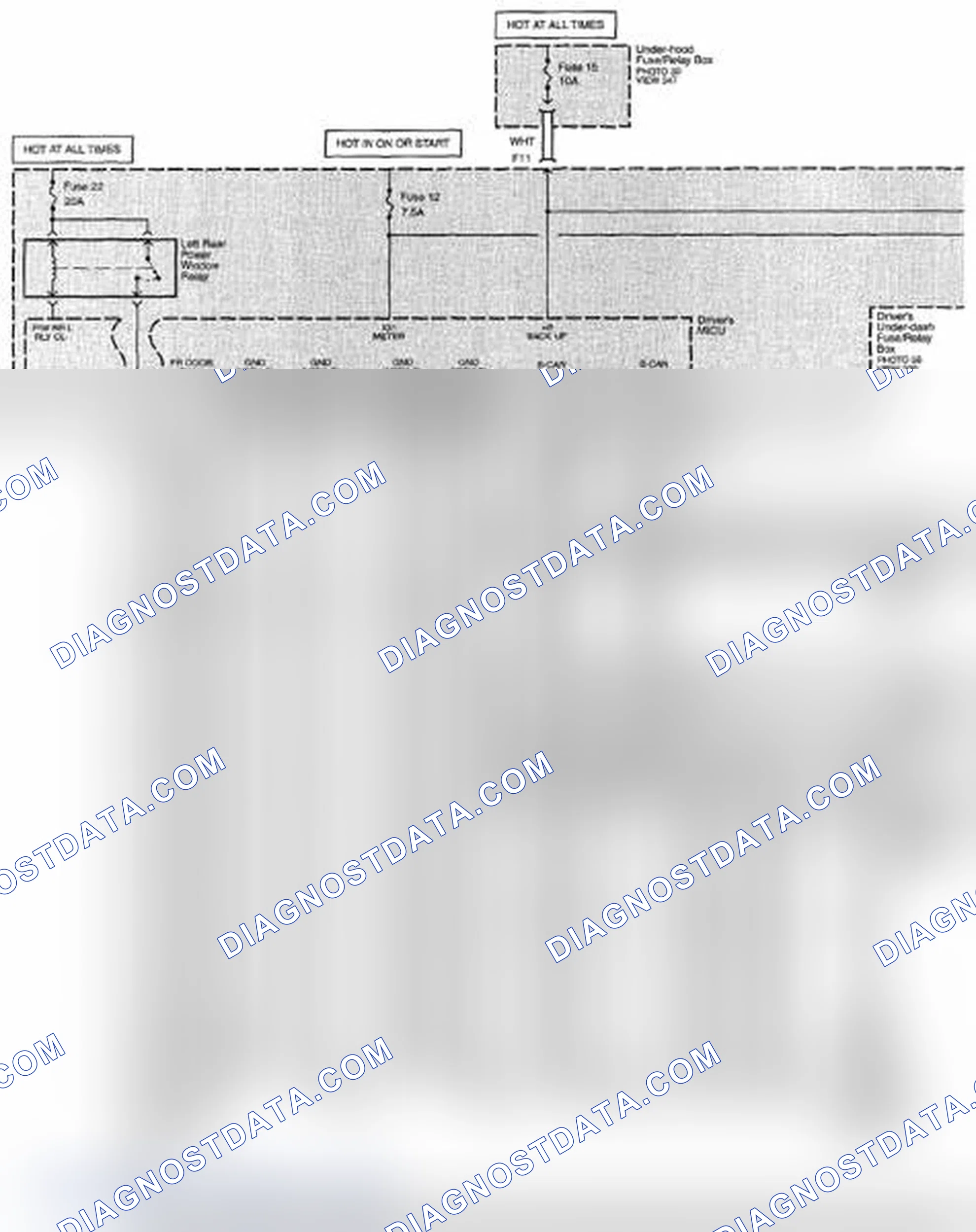 Scheme 365: Power Windows Circuit Diagram (Page 120)