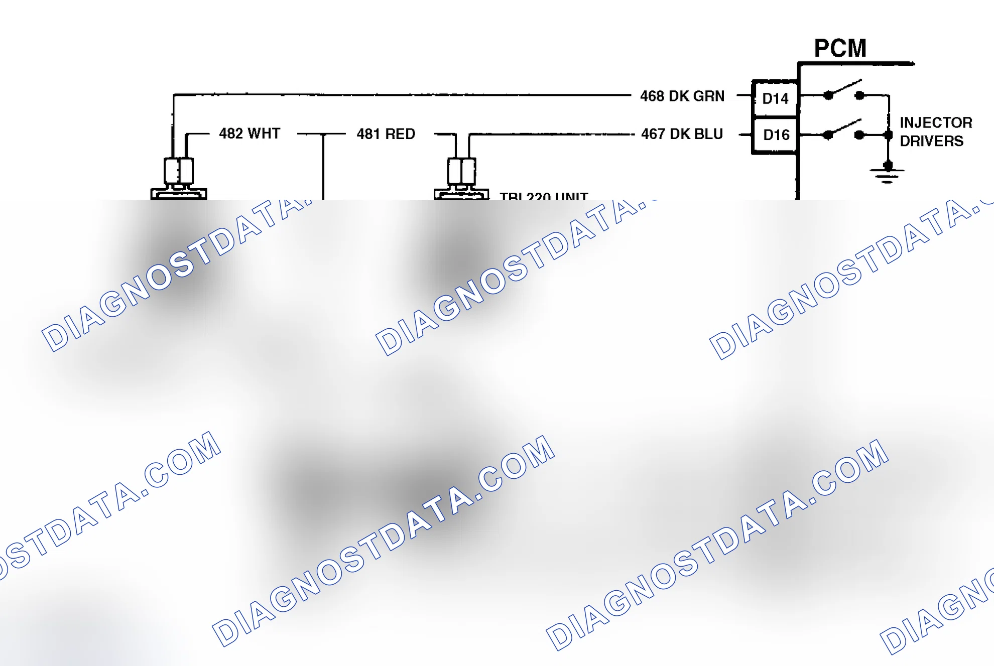 Scheme 72: Code 42 Schematic ("C" & "K" Series 5.7L M/T) Ignition Control