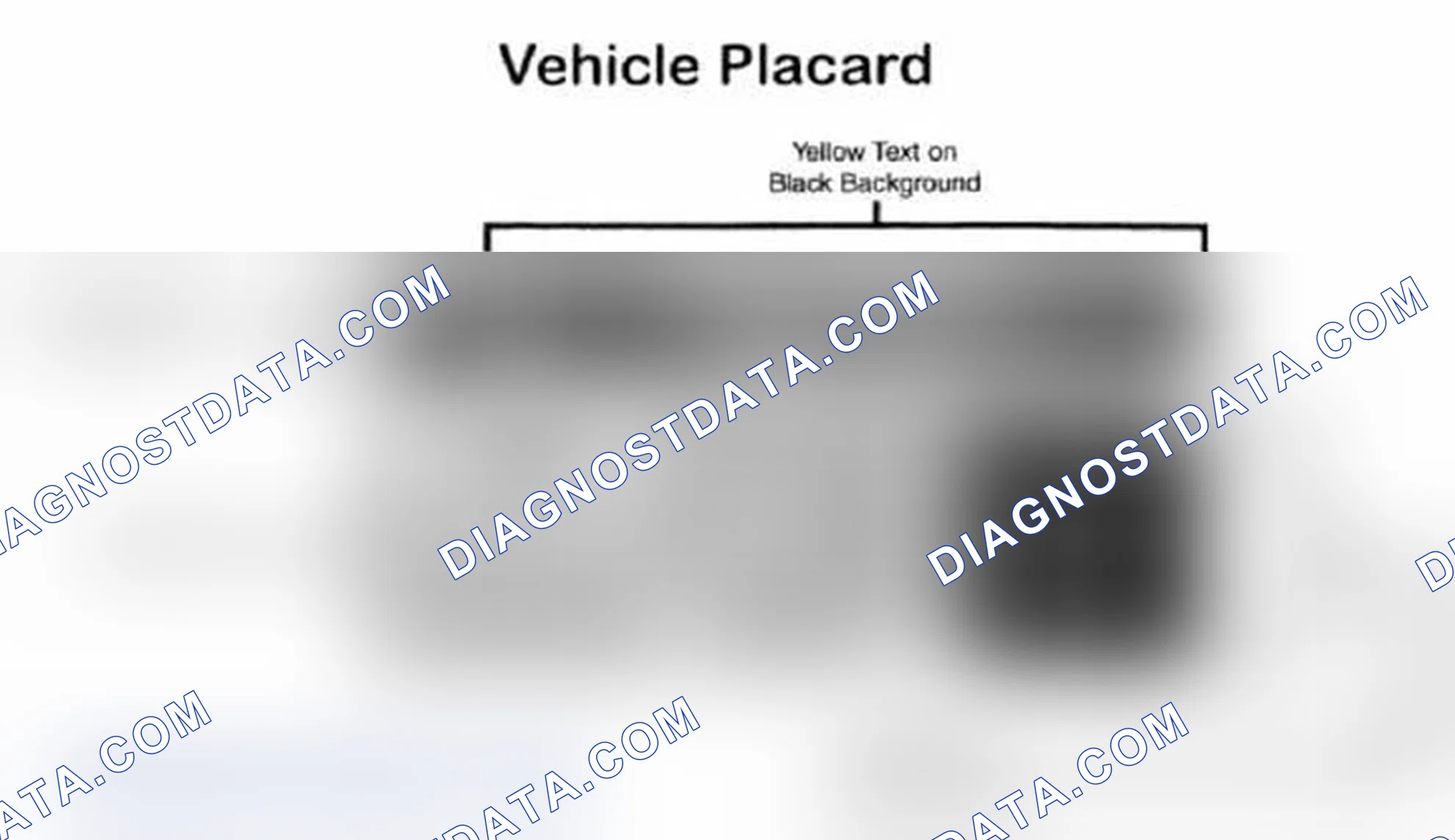 Scheme 28: Vehicle Tire Placard - Typical