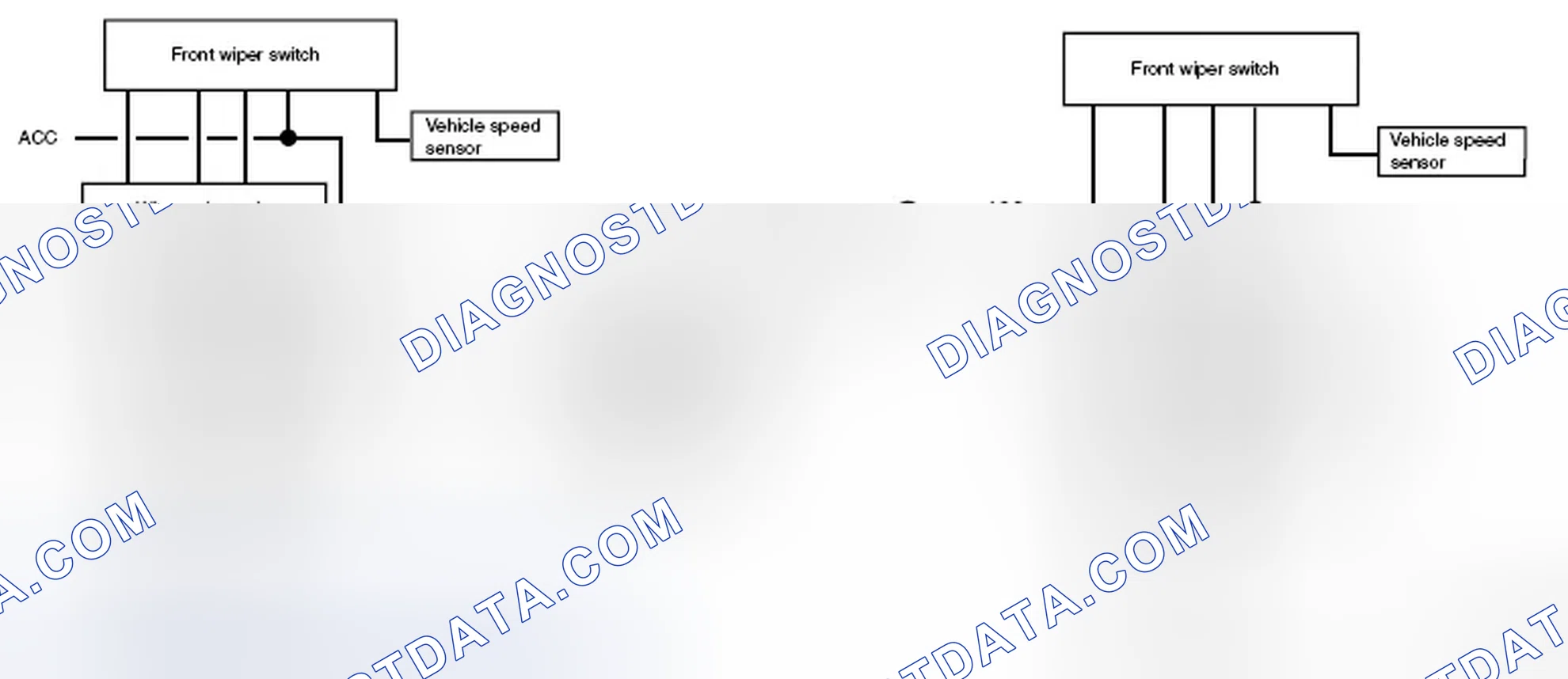 Scheme 59: Vehicle Speed Sensitive Intermittent Wipers Circuit Diagram (With And Without Wiper Relay Unit)