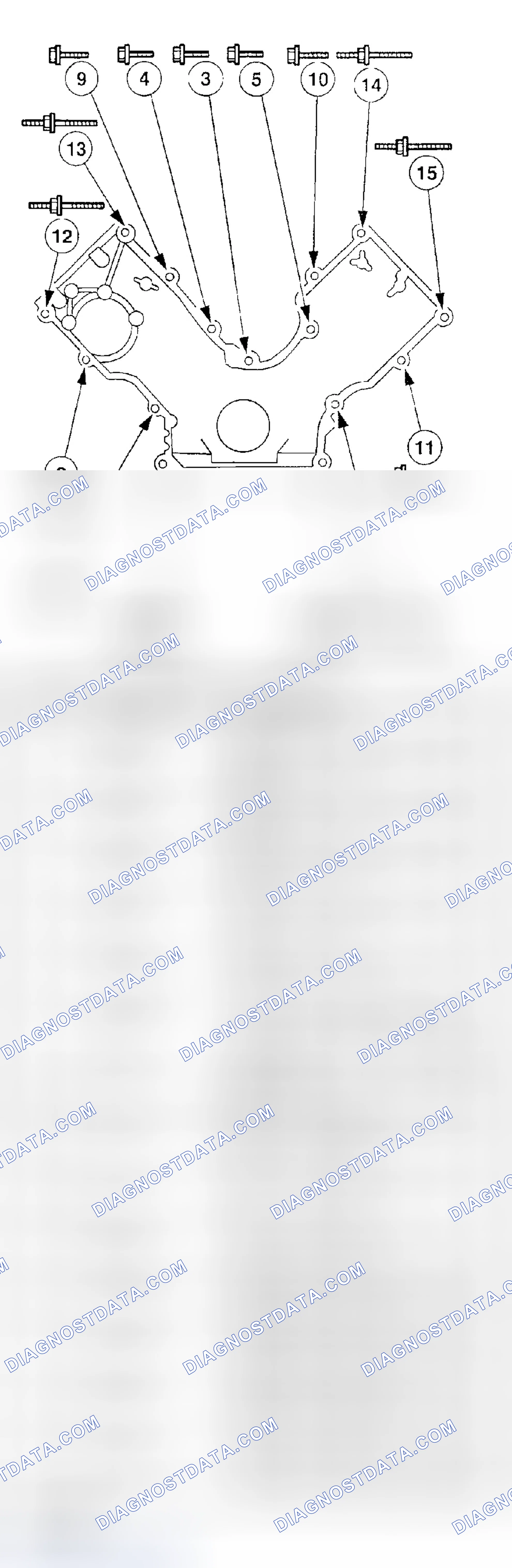 Scheme 655: Item 121: Engine Front Cover Disassembly Note