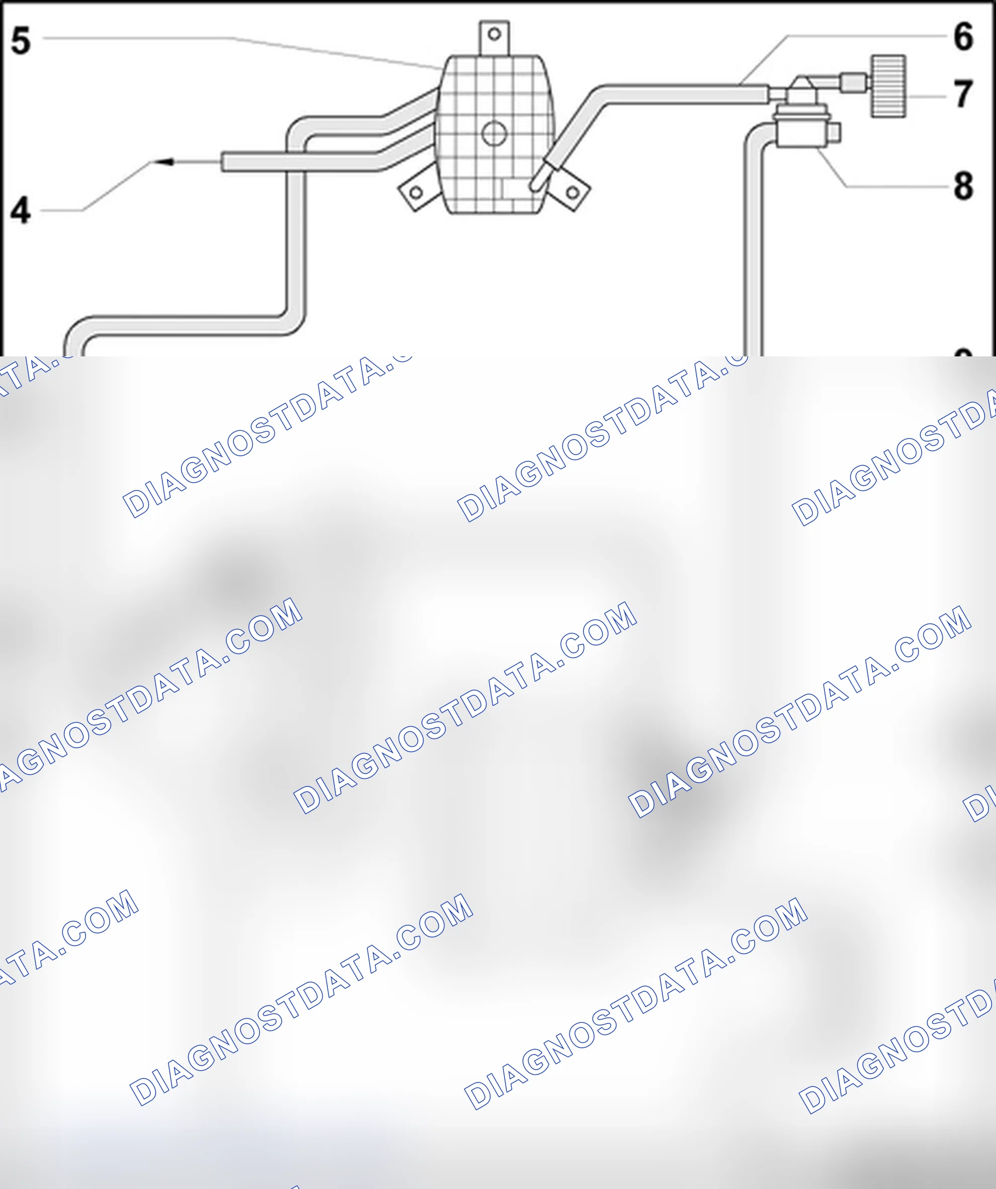 Scheme 328: Hose routing, EVAP canister/leak detection system - 1.8L Turbo engine