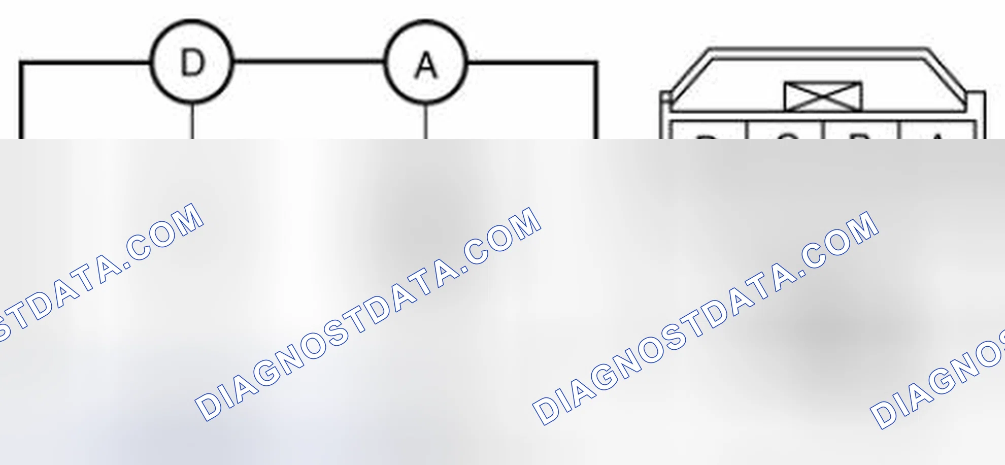 Scheme 121: Connecting Battery Voltage To Passenger Compartment Temperature Sensor Terminal A And Grounding Terminal C