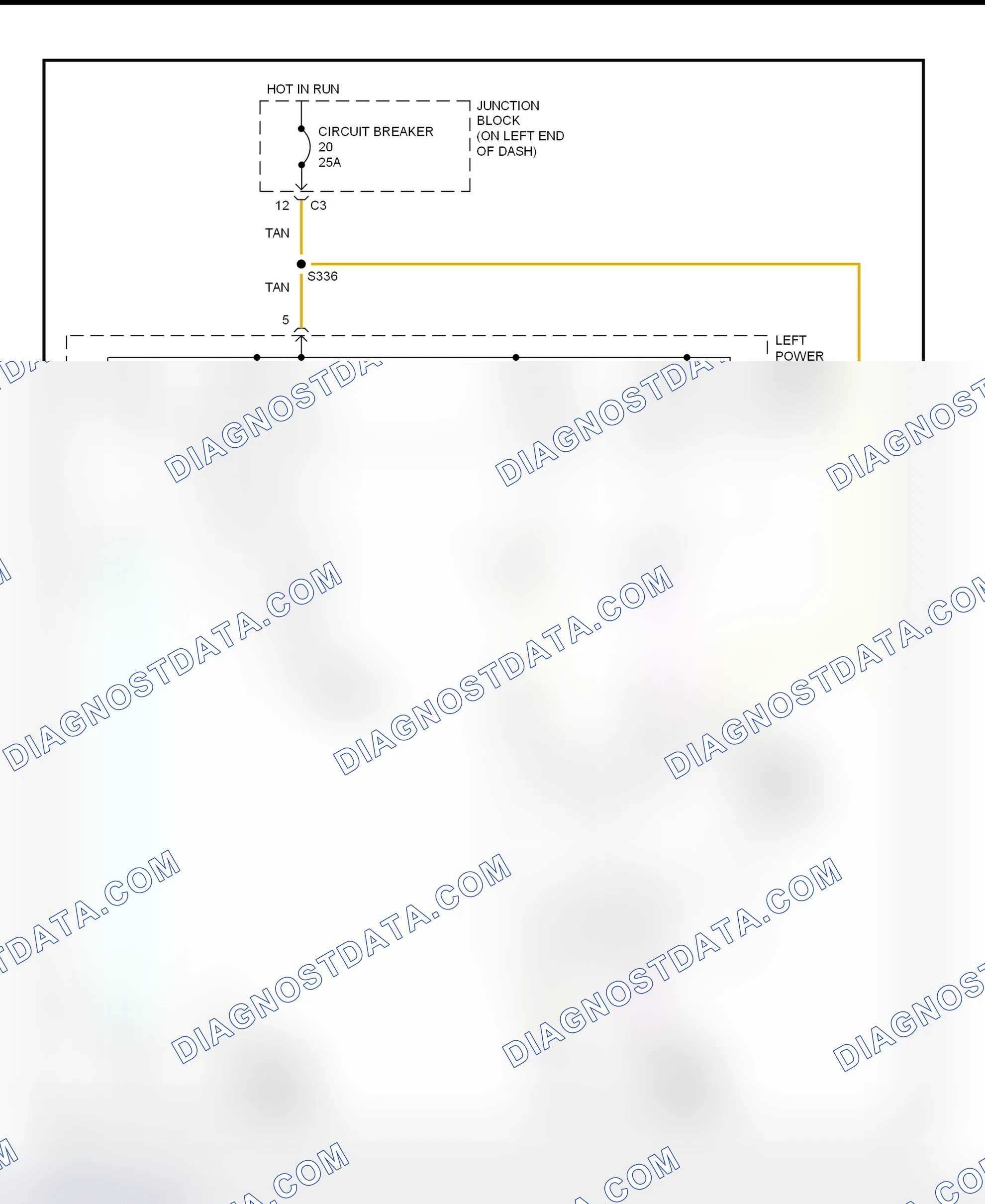 Scheme 2: Power Window System Wiring Diagram (Dakota - 2-Door)