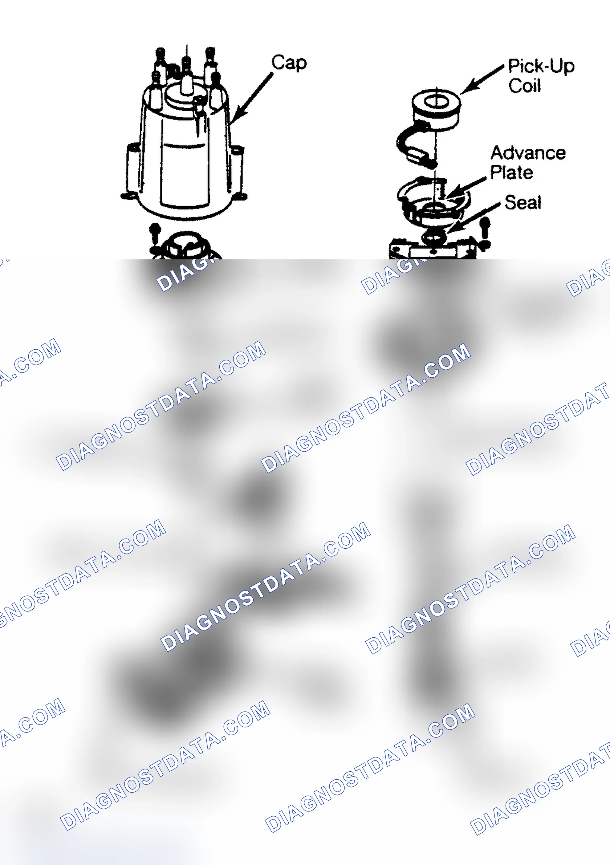 Scheme 11: Disassembled View of EST Distributor. Distributor works with an external ignition coil.