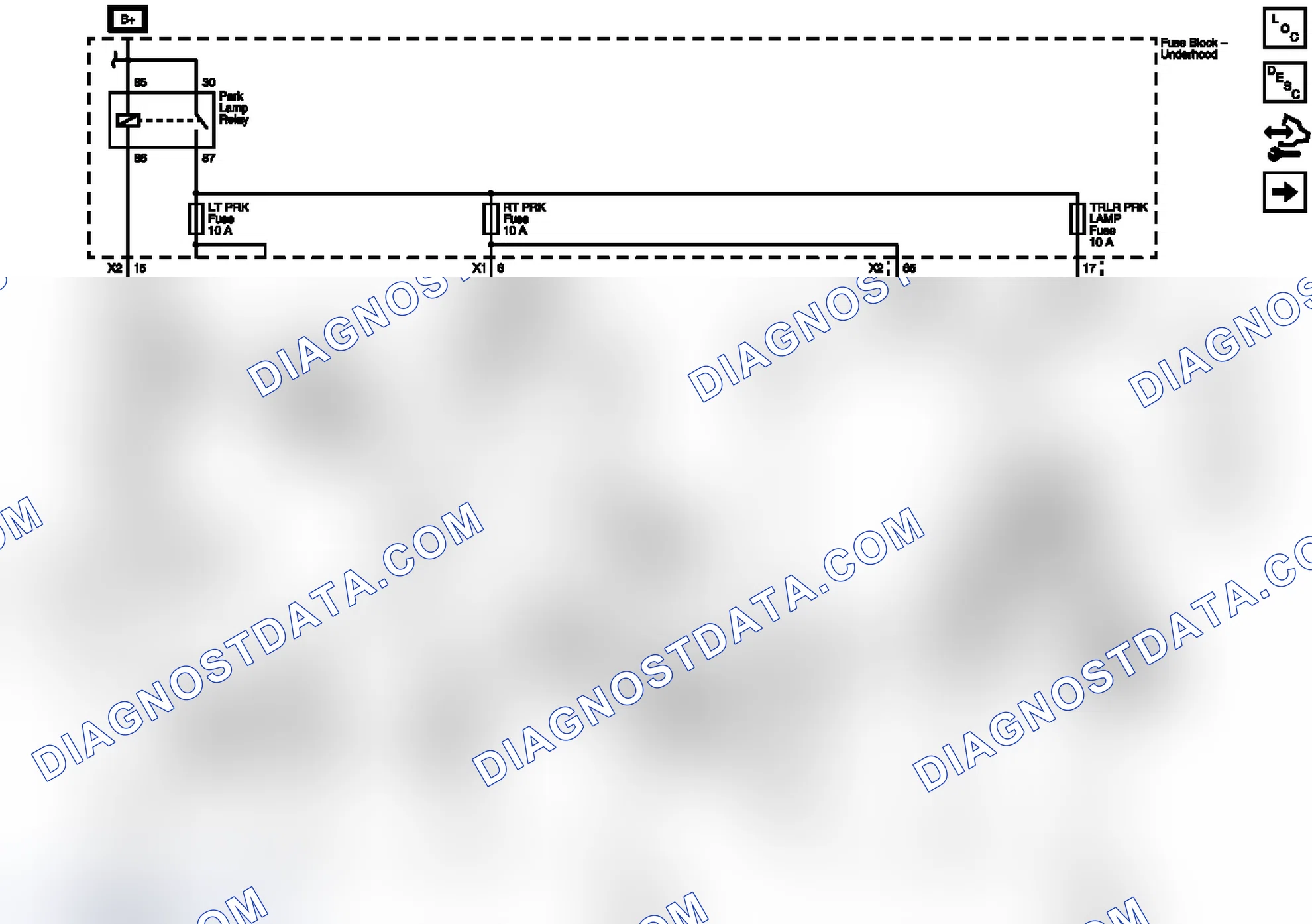 Scheme 8: Park Lamp Control and Right Park Lamps
