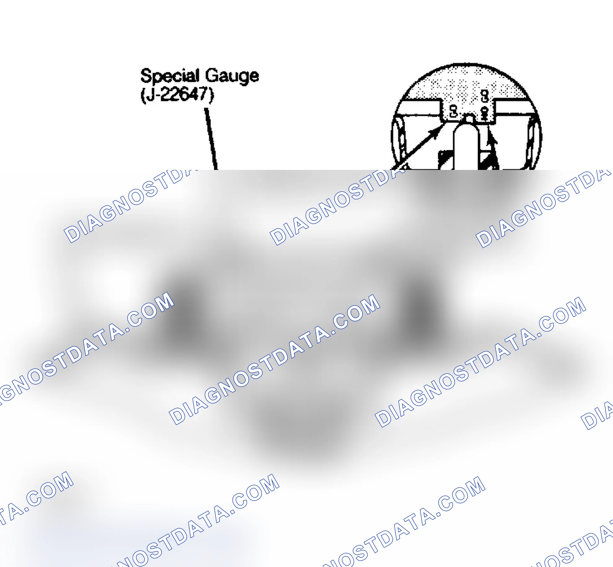 Scheme 6: Push Rod Gauging Method with "Go/No-Go" Gauge J-22647