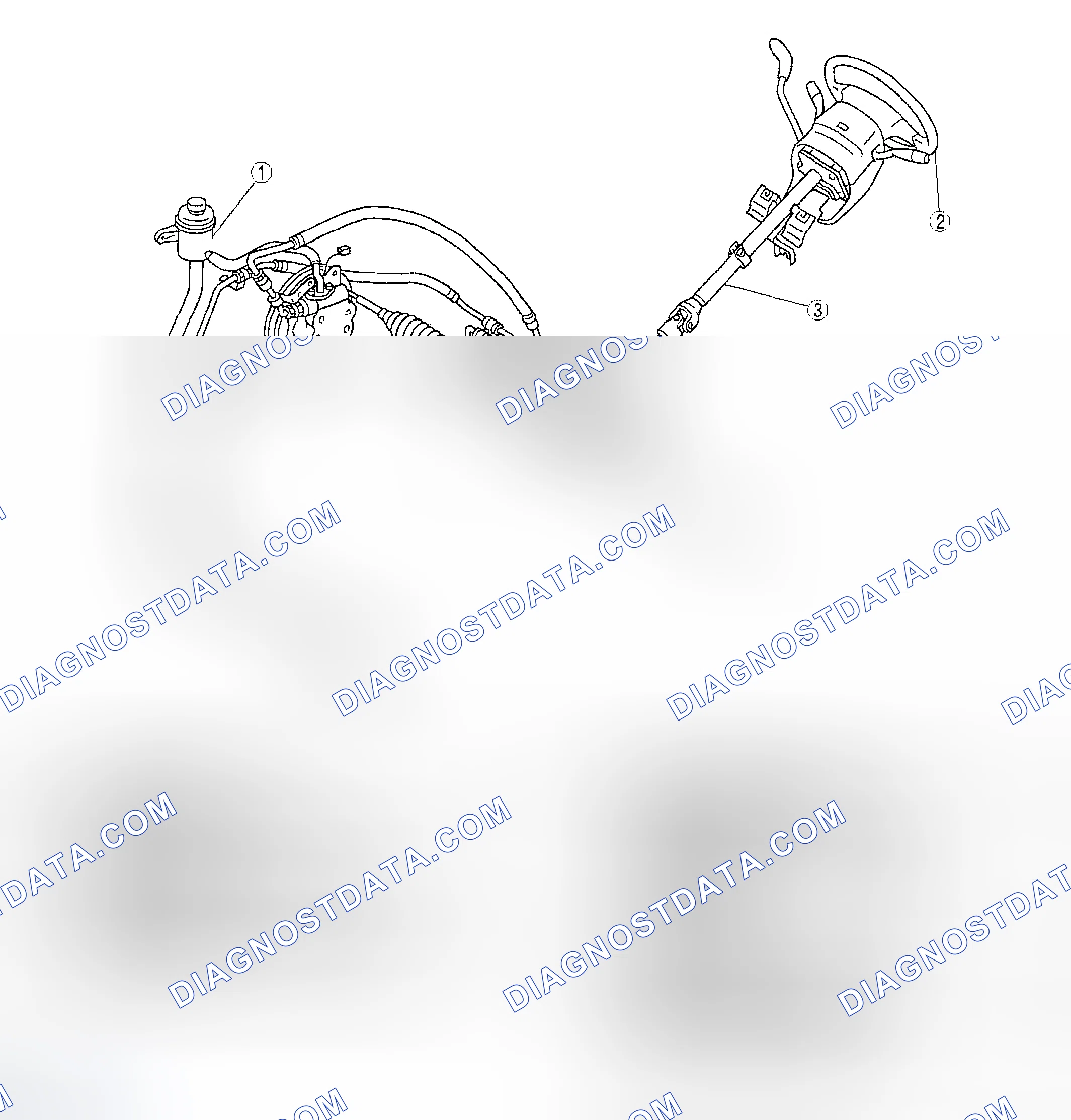 Scheme 1: ENGINE SPEED SENSING POWER STEERING LOCATION INDEX