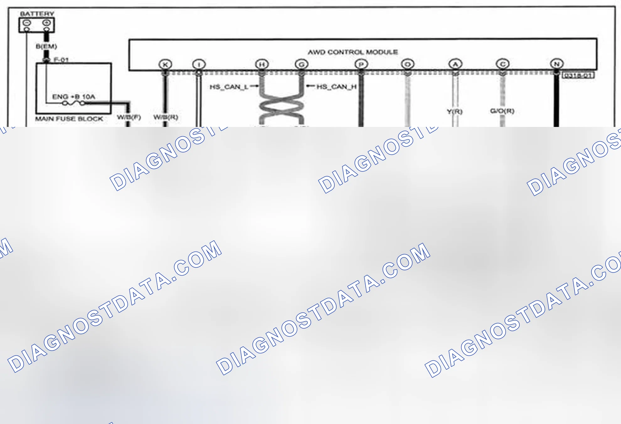 Scheme 120: Electronic (AWD) Control System Wiring Diagram - 0418-A (1 Of 2)