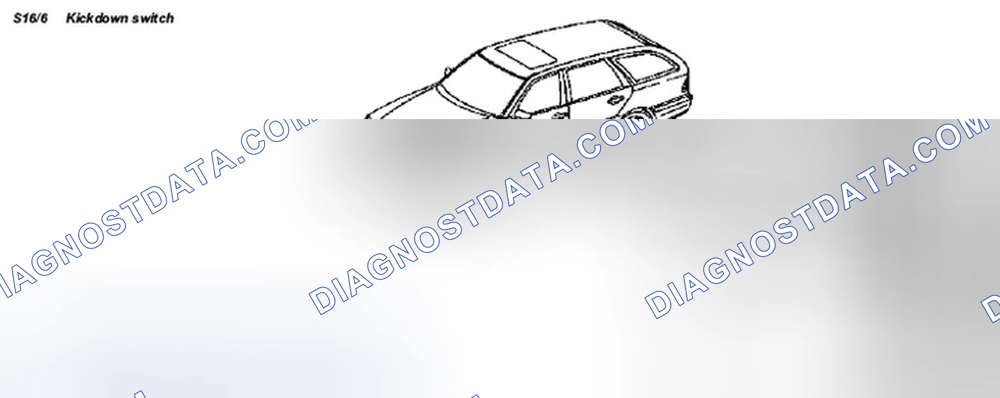 Scheme 206: Kickdown switch, location/task/design/function - GF27.19-P-5105G