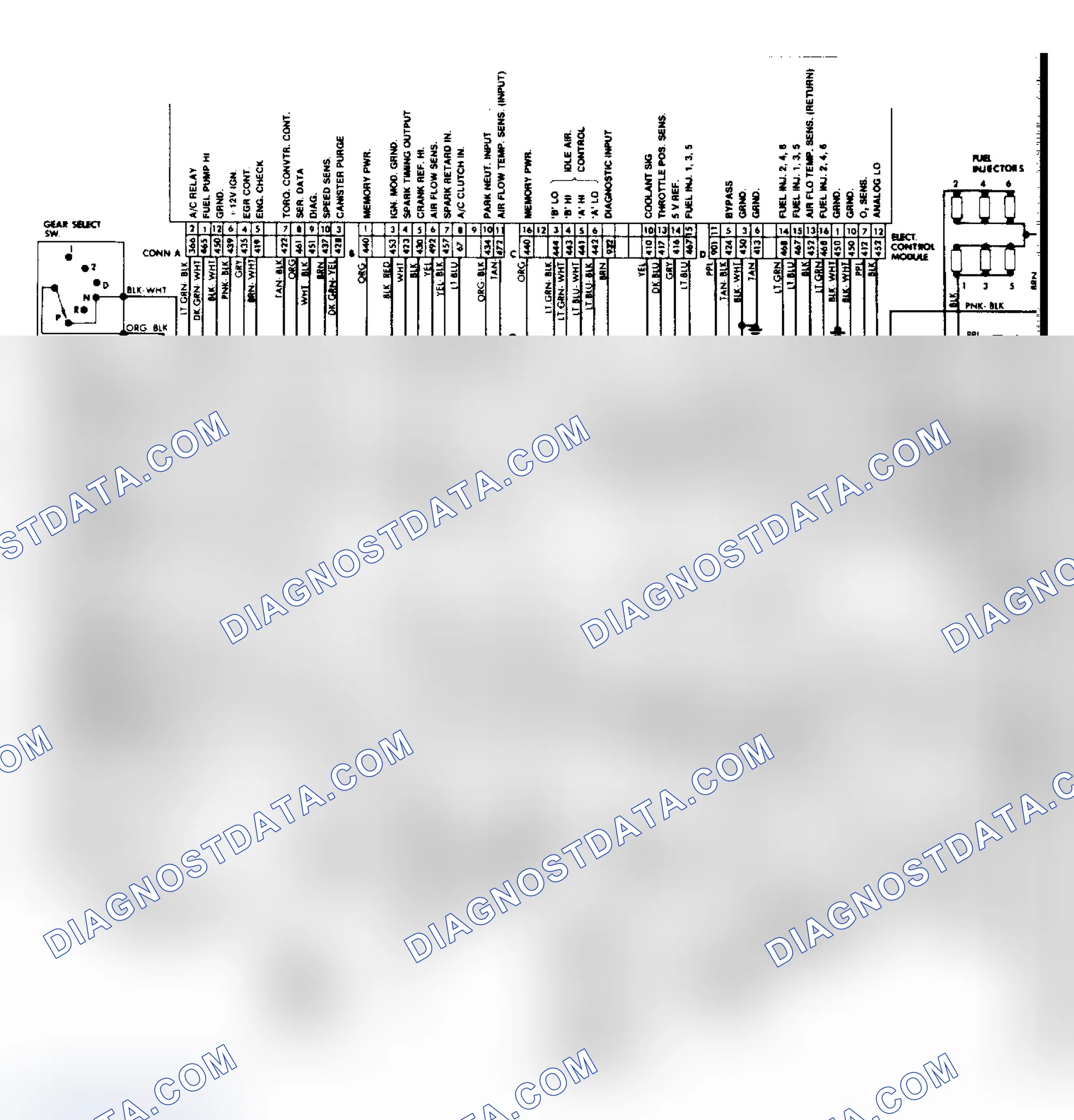 Scheme 371: Port Fuel Injection Wiring Diagram 3.0L