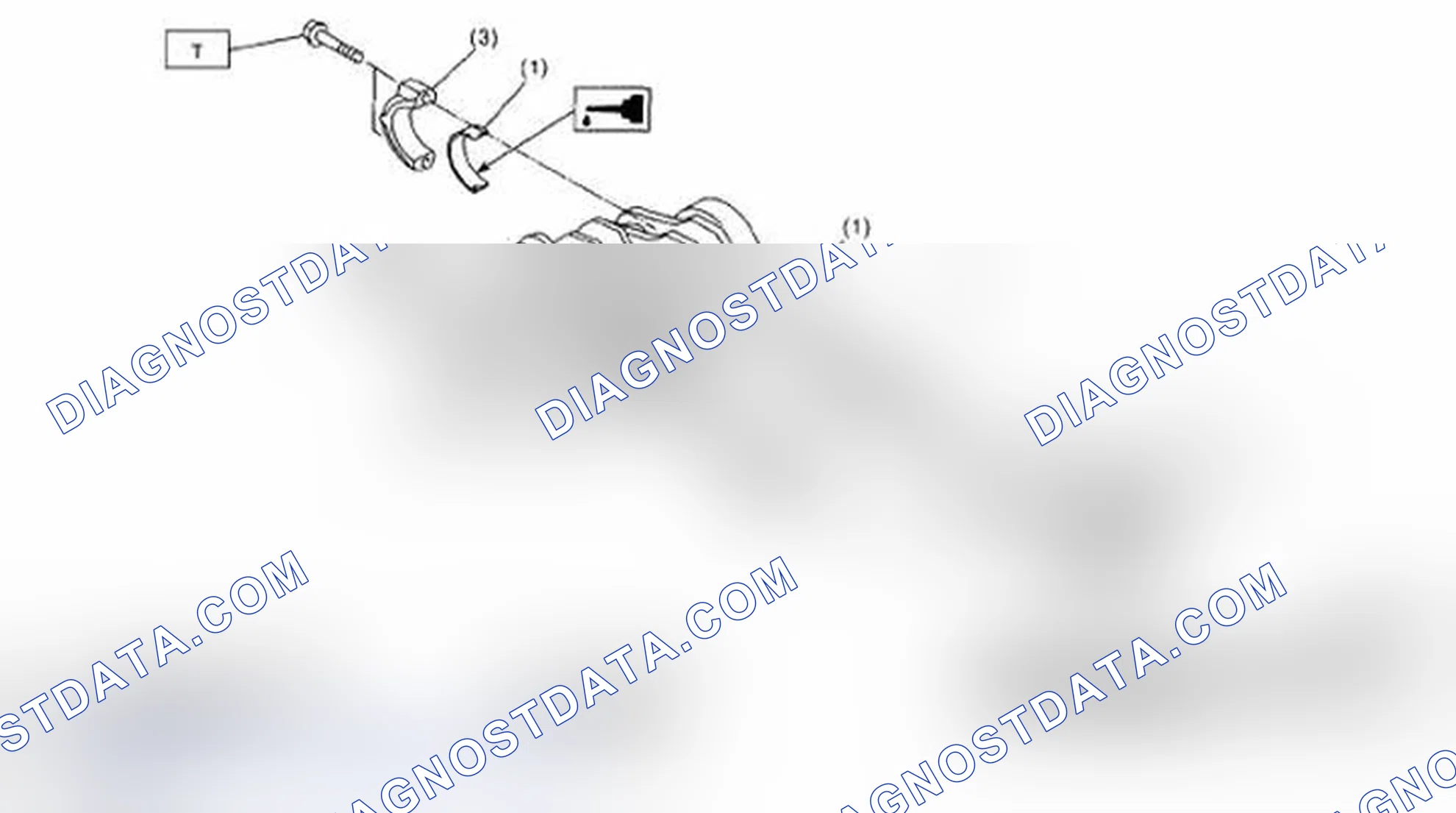 Fig. 196: Identifying Snap Ring, Oil Ring, Connecting Rod, Connecting Rod Cap And Bearing