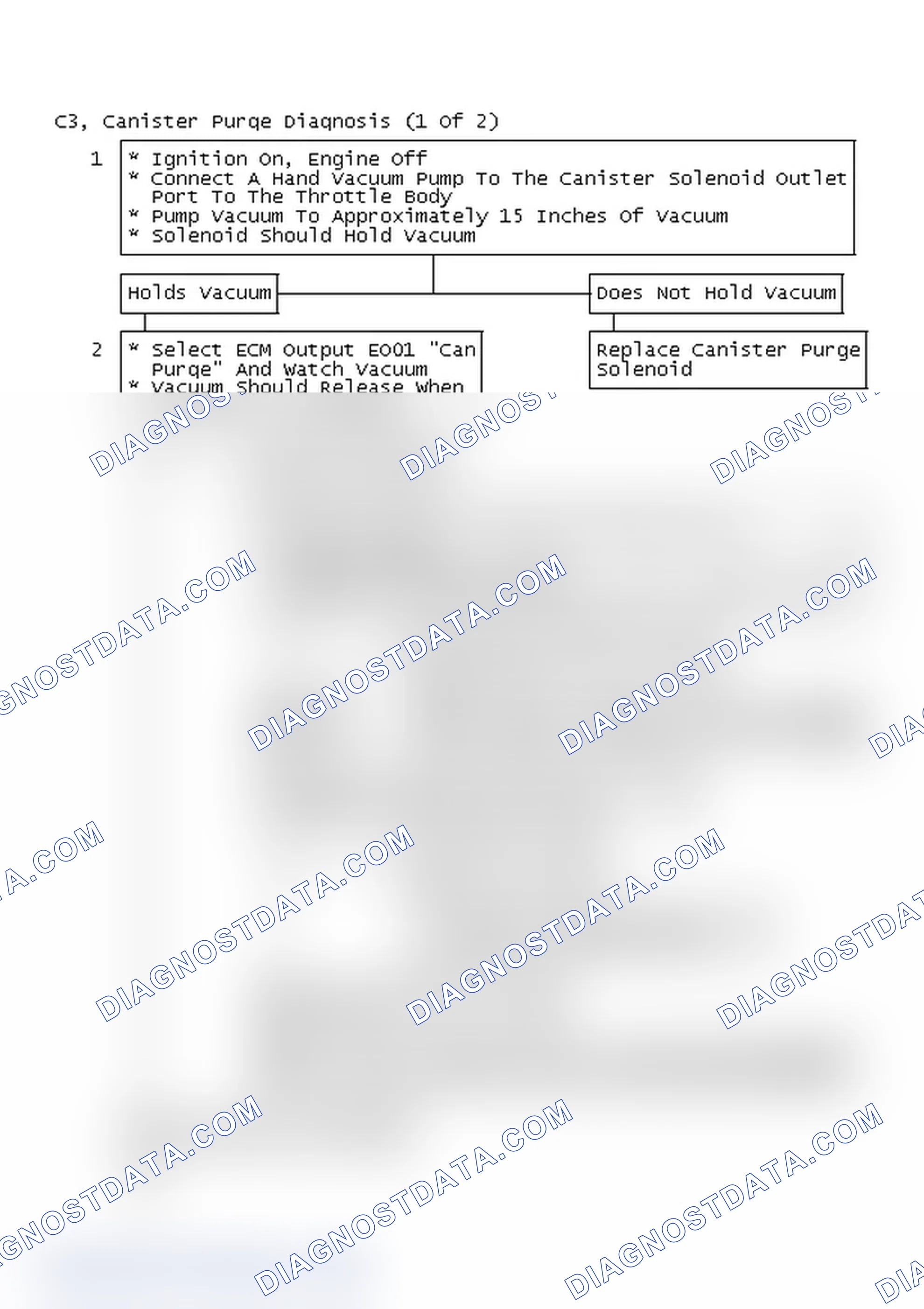 Scheme 175: Flow Chart C3, Canister Purge Diagnosis (1 Of 2)