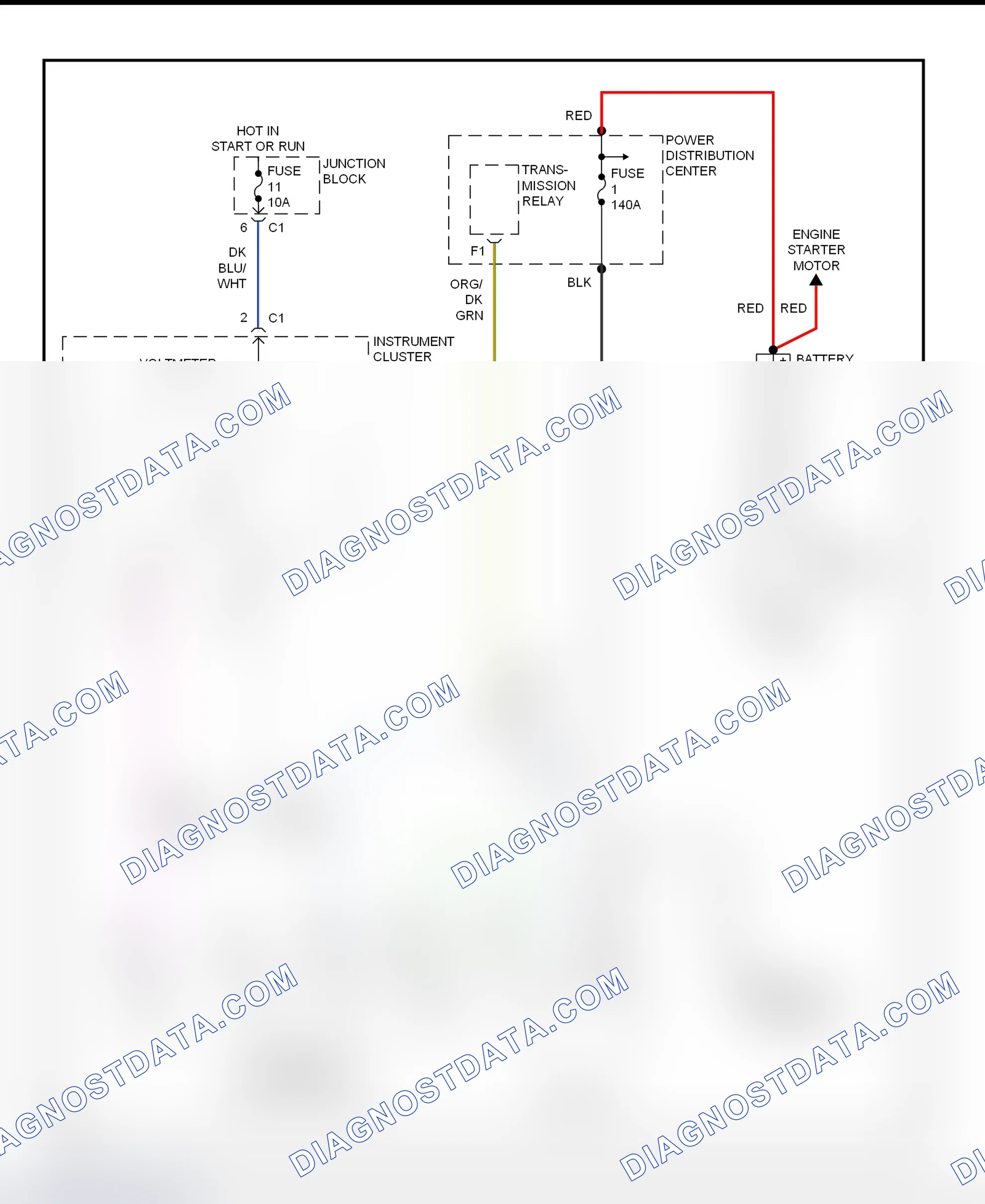 Scheme 6: Charging System Wiring Diagram (Ram Van & Ram Wagon)