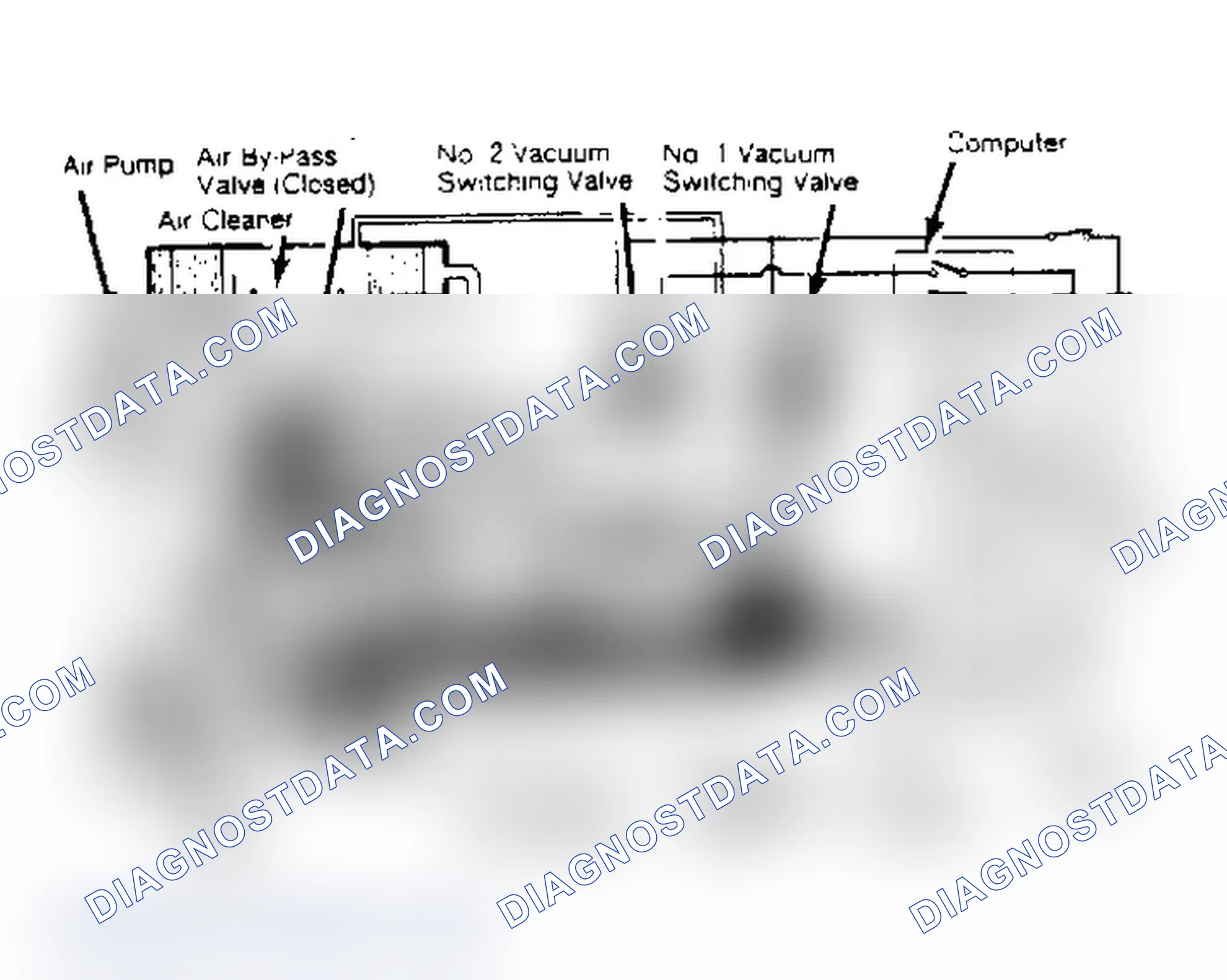 Fig. 1: Air Injection System Air is being injected at exhaust ports.