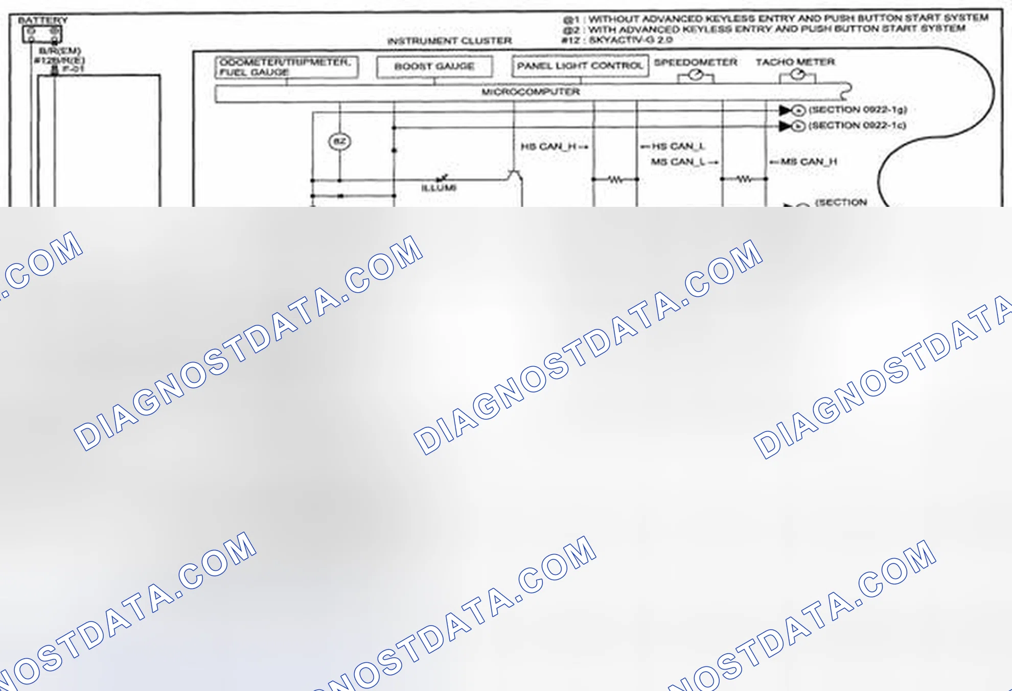 Scheme 383: Instrument Cluster Wiring Diagram - 0922-1a (1 Of 2)
