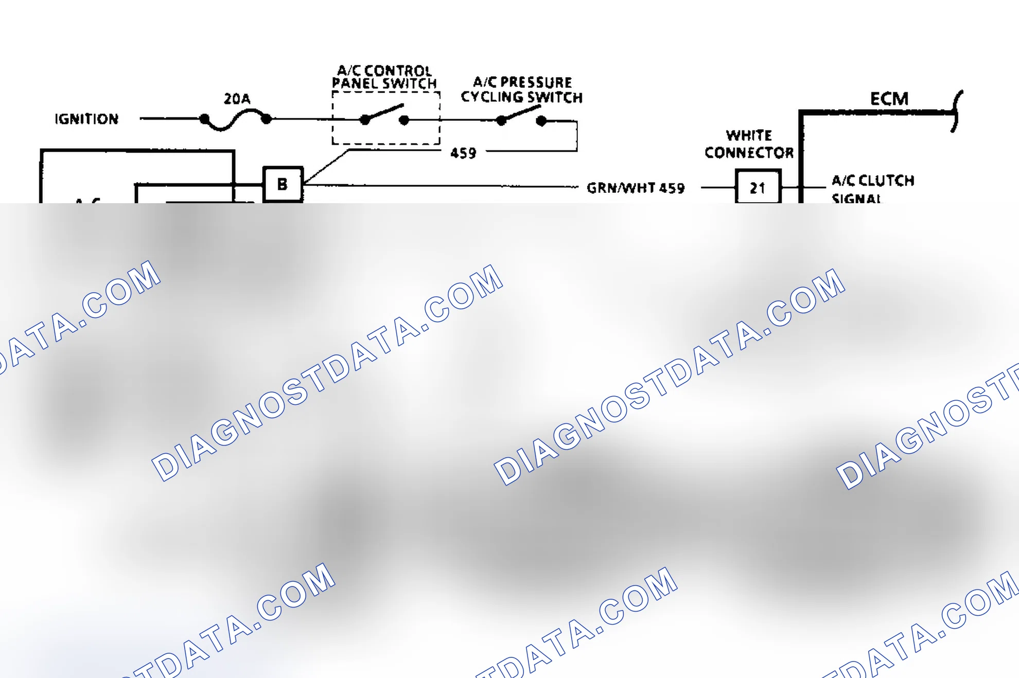 Scheme 289: Chart C10 Schematic: A/C Clutch Control