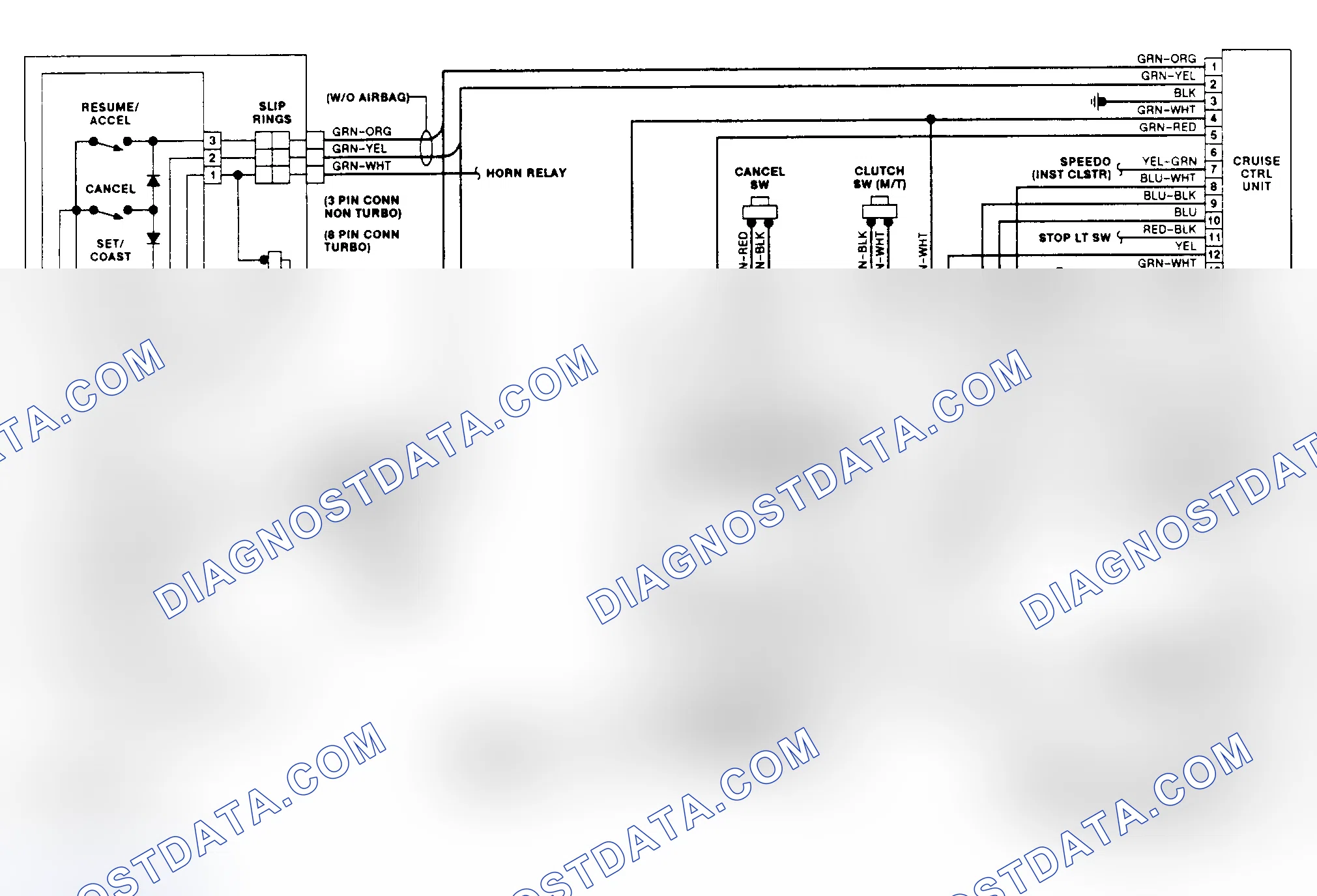 Fig. 17: Cruise Control System Schematic (1991 300ZX)