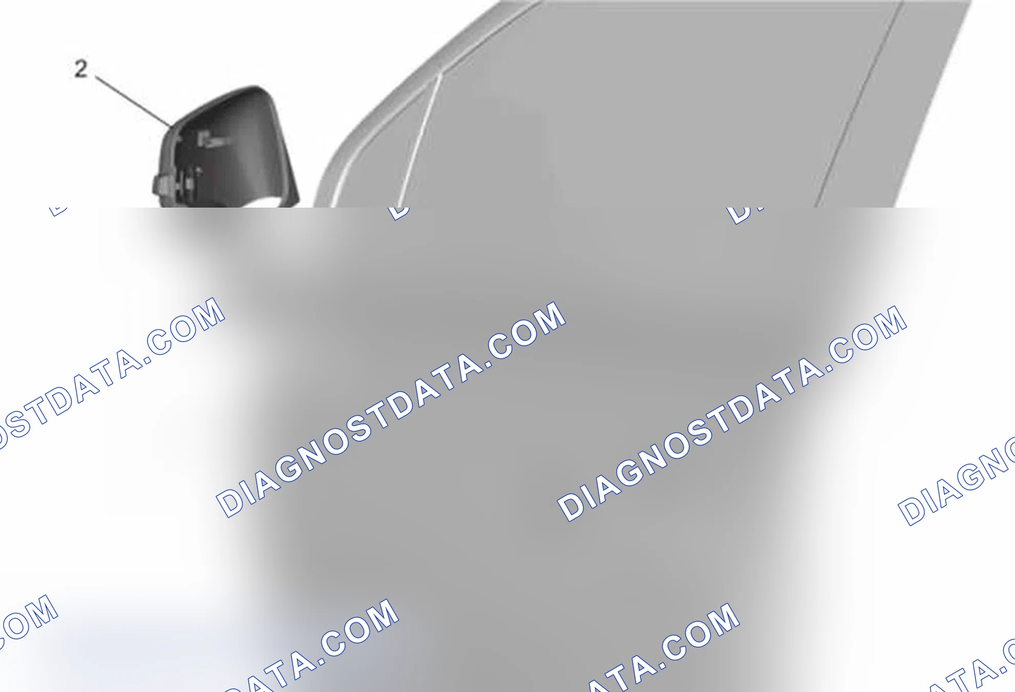 Scheme 8: Outside Rearview Mirror Housing Upper Cover Replacement