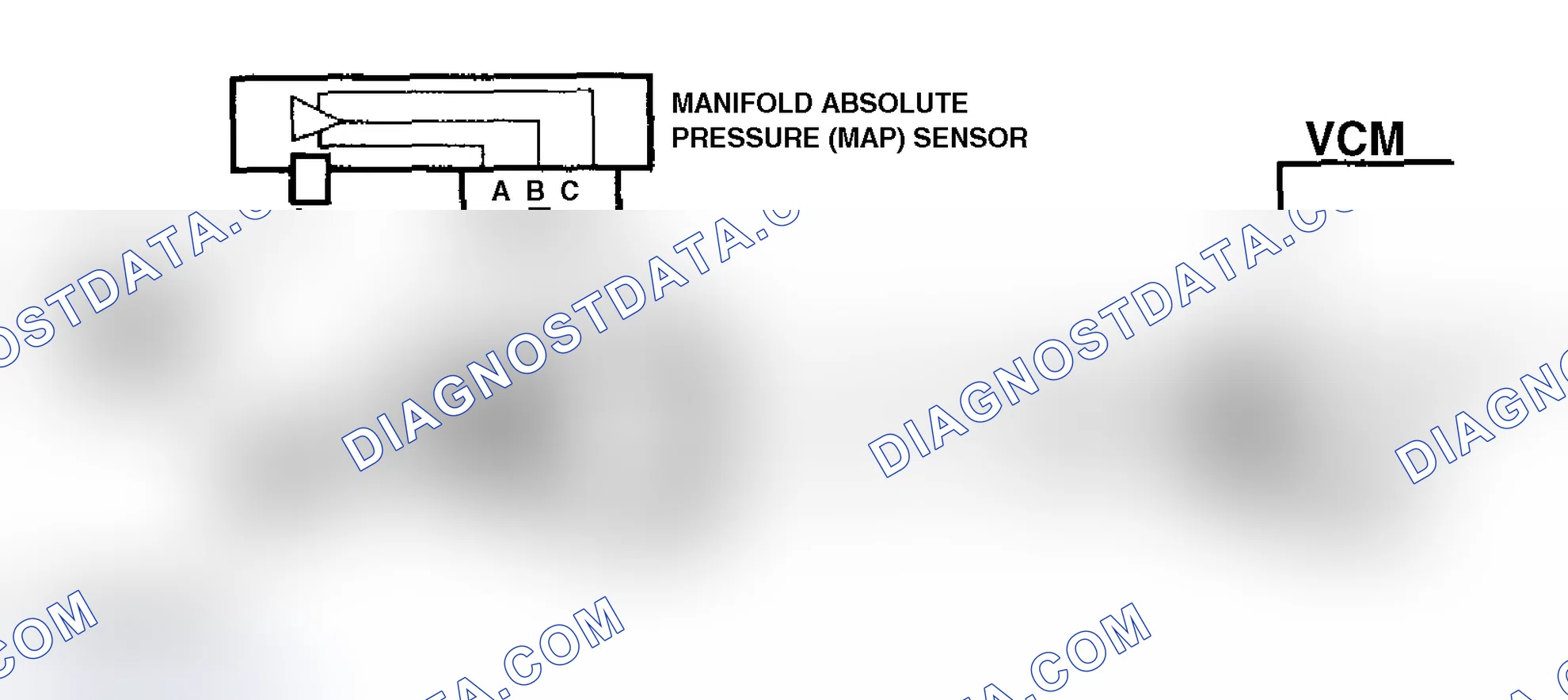 Scheme 64: Code P0107 Schematic (4.3L "S" & "T" Series Pickup M/T) MAP Sensor Circuit
