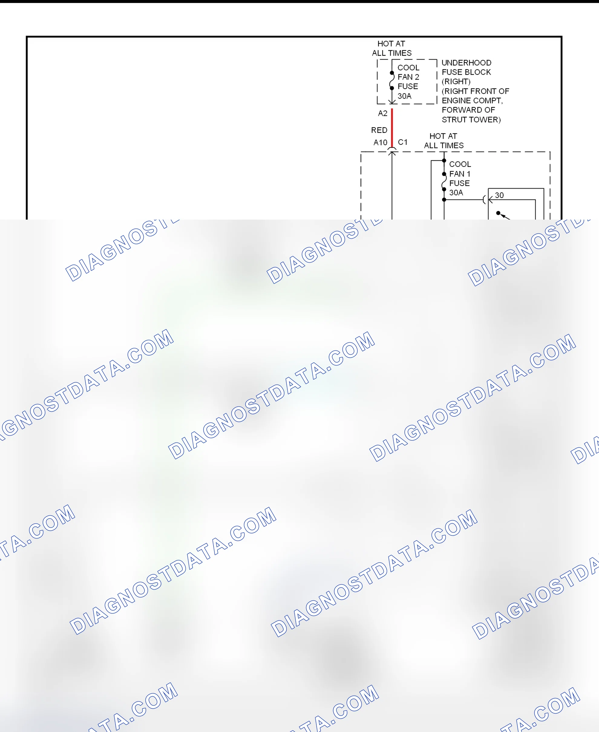 Scheme 17: Electric Cooling Fans Wiring Diagram (Park Avenue)