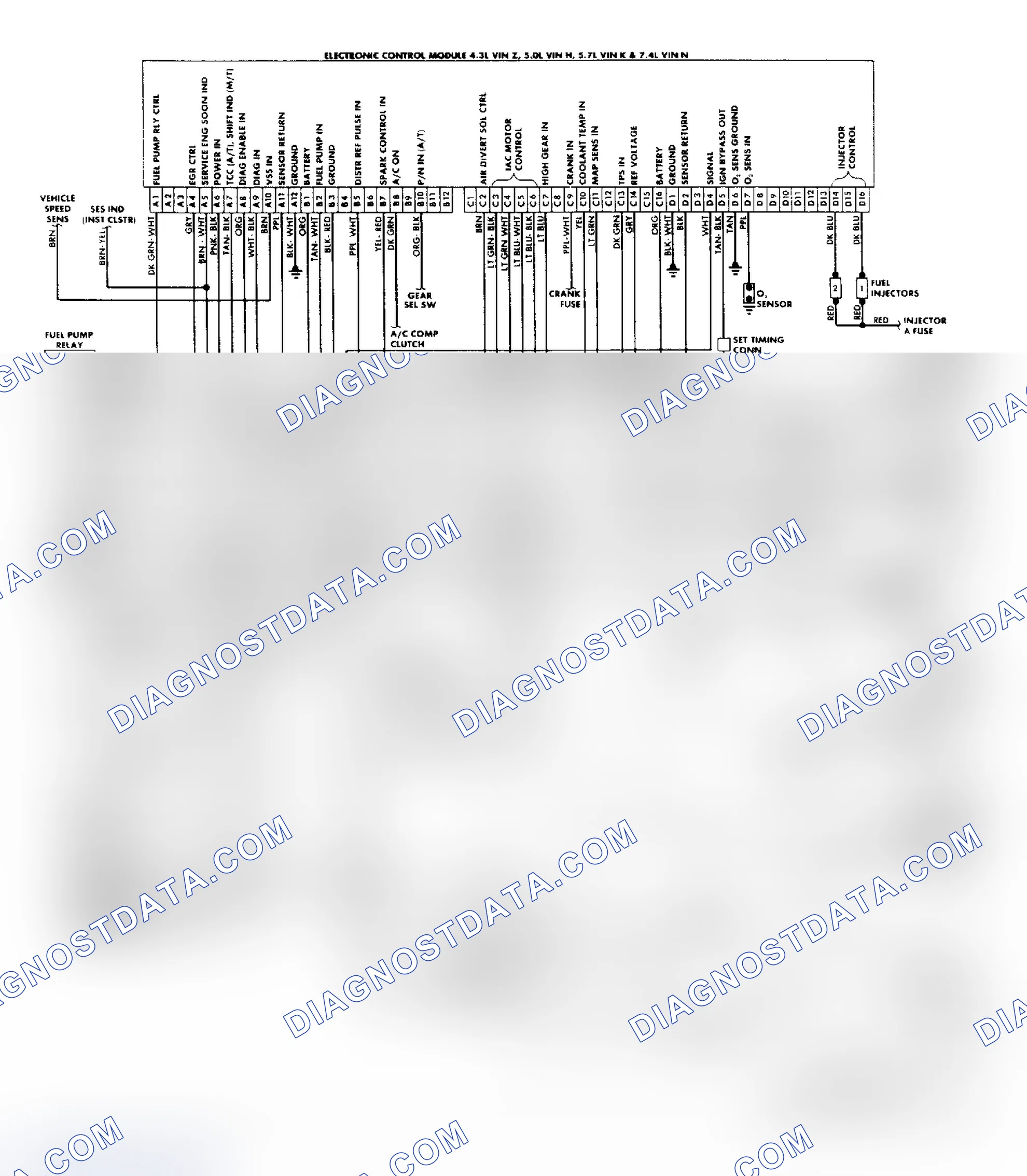 Scheme 159: "C/K" Series (4.3L, 5.0L, 5.7L & 7.4L) Wiring Diagram