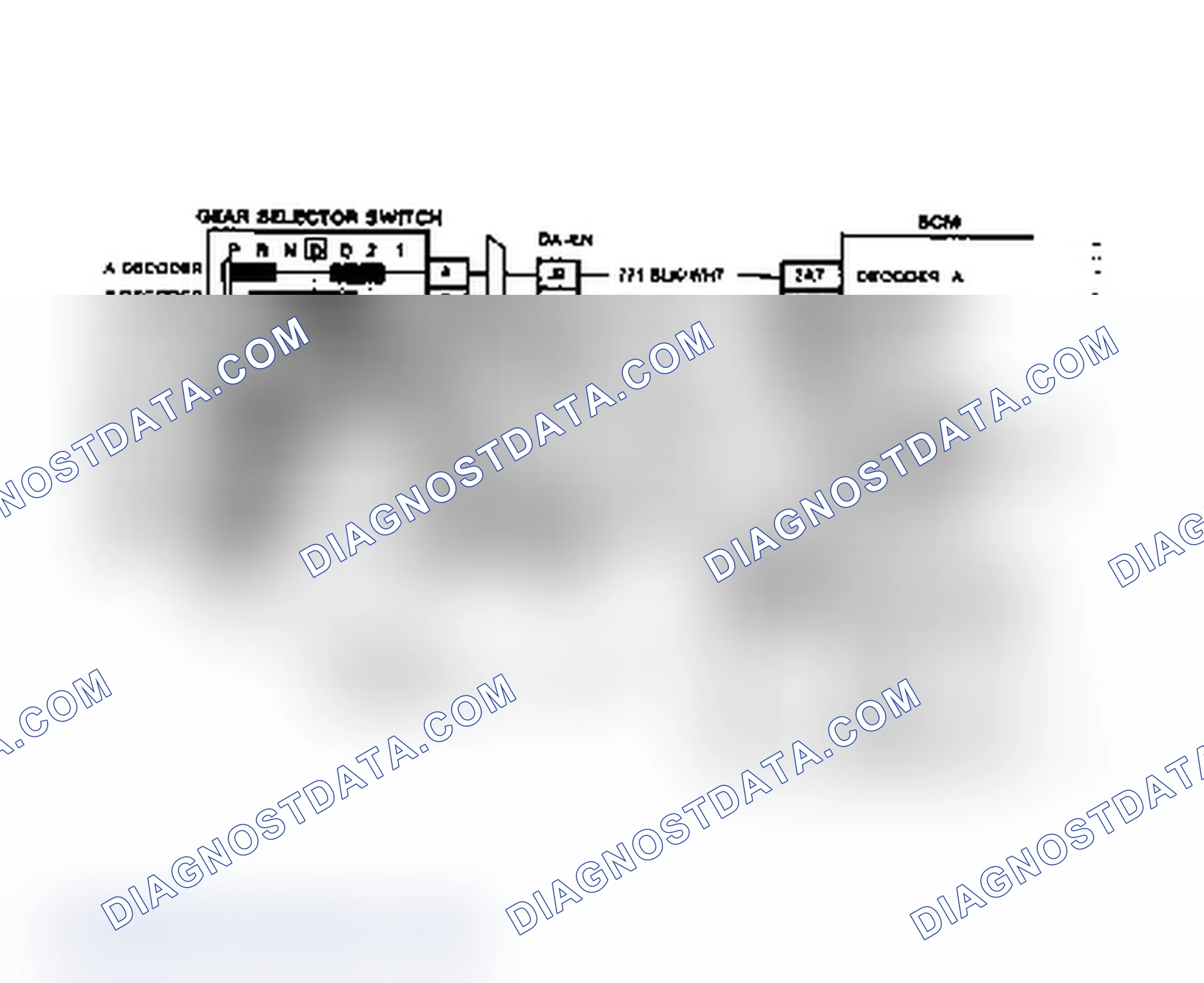 Scheme 273: Code B660: Circuit Diagram Cruise Control Not in Drive