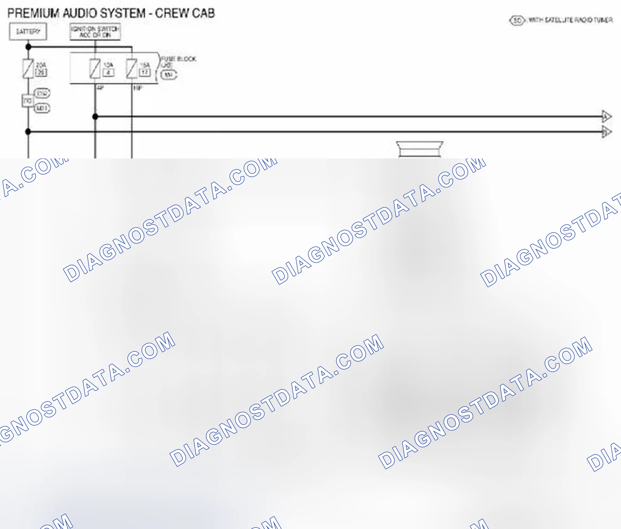 Scheme 456: Audio Unit: Wiring Diagram [Premium Audio (Crew Cab)]
