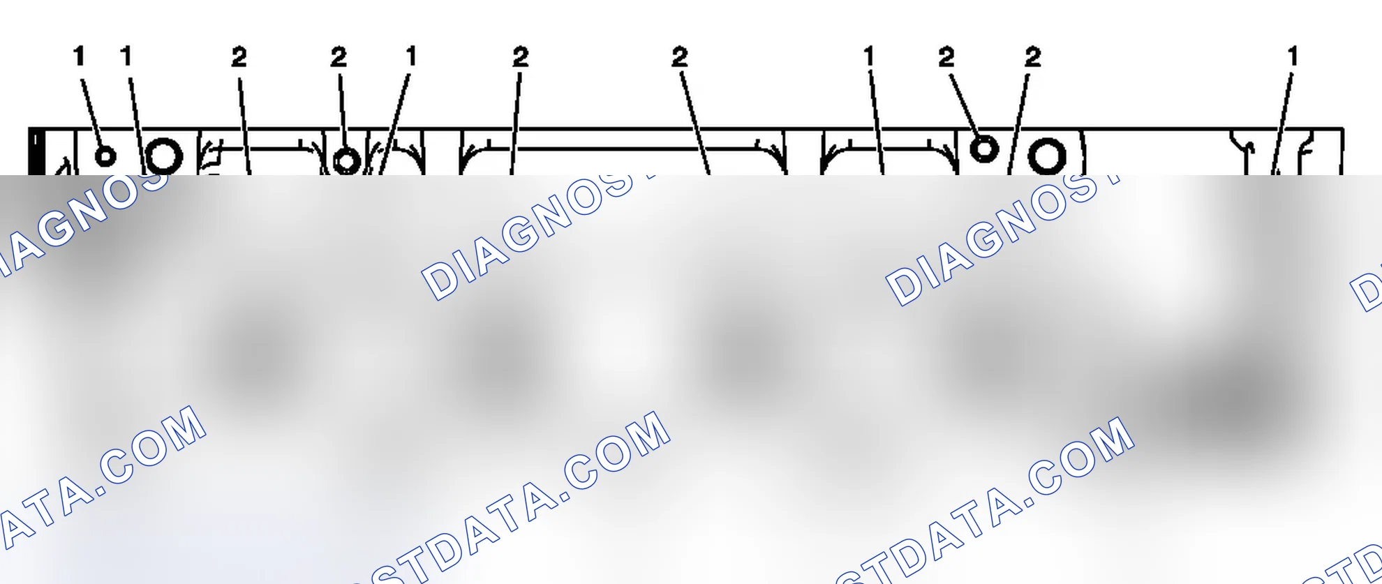Scheme 14: Cylinder Head- Exhaust Manifold Deck View