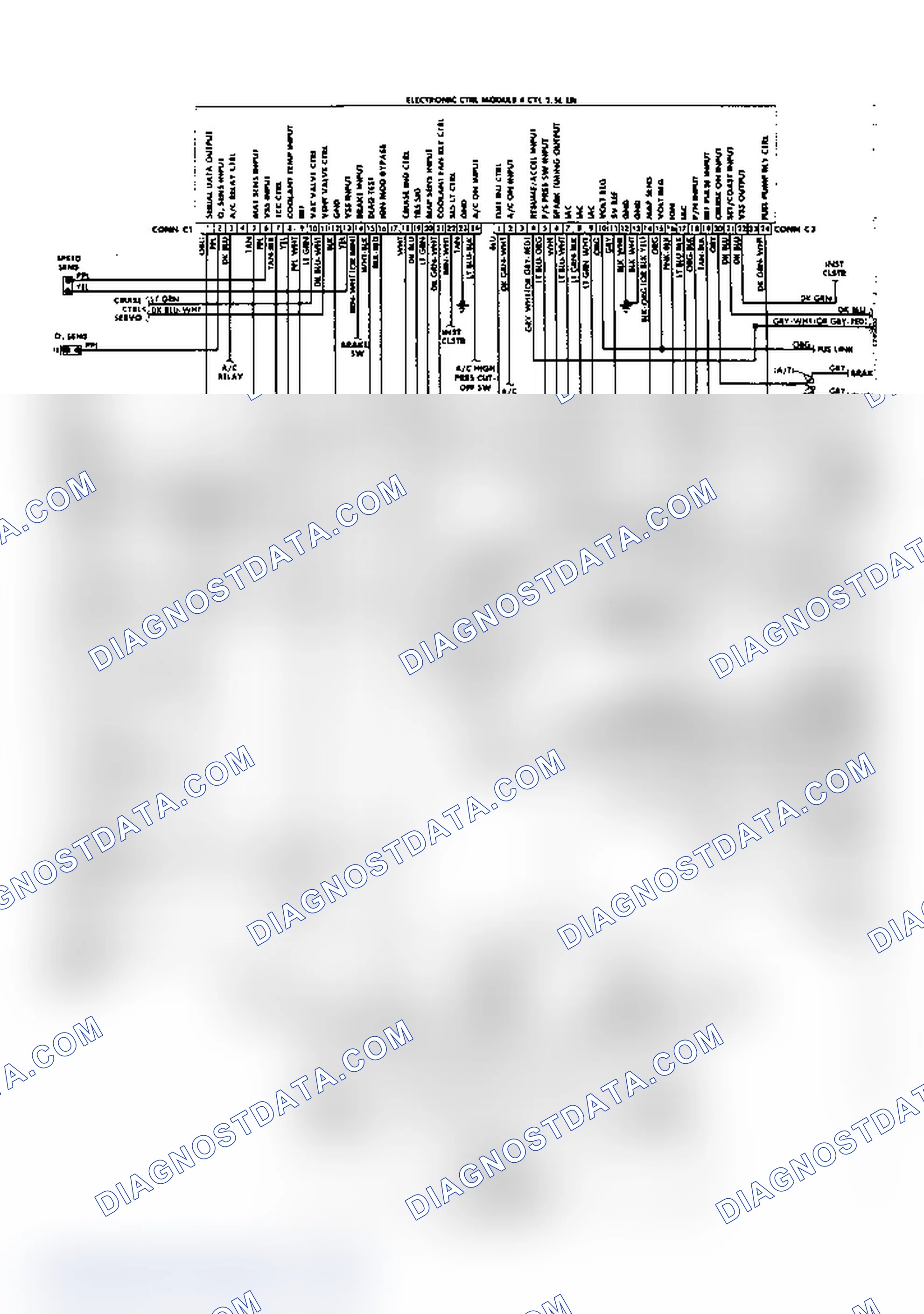 Scheme 39: 2.5L (VIN U) Throttle Body Fuel Injection Wiring Diagram