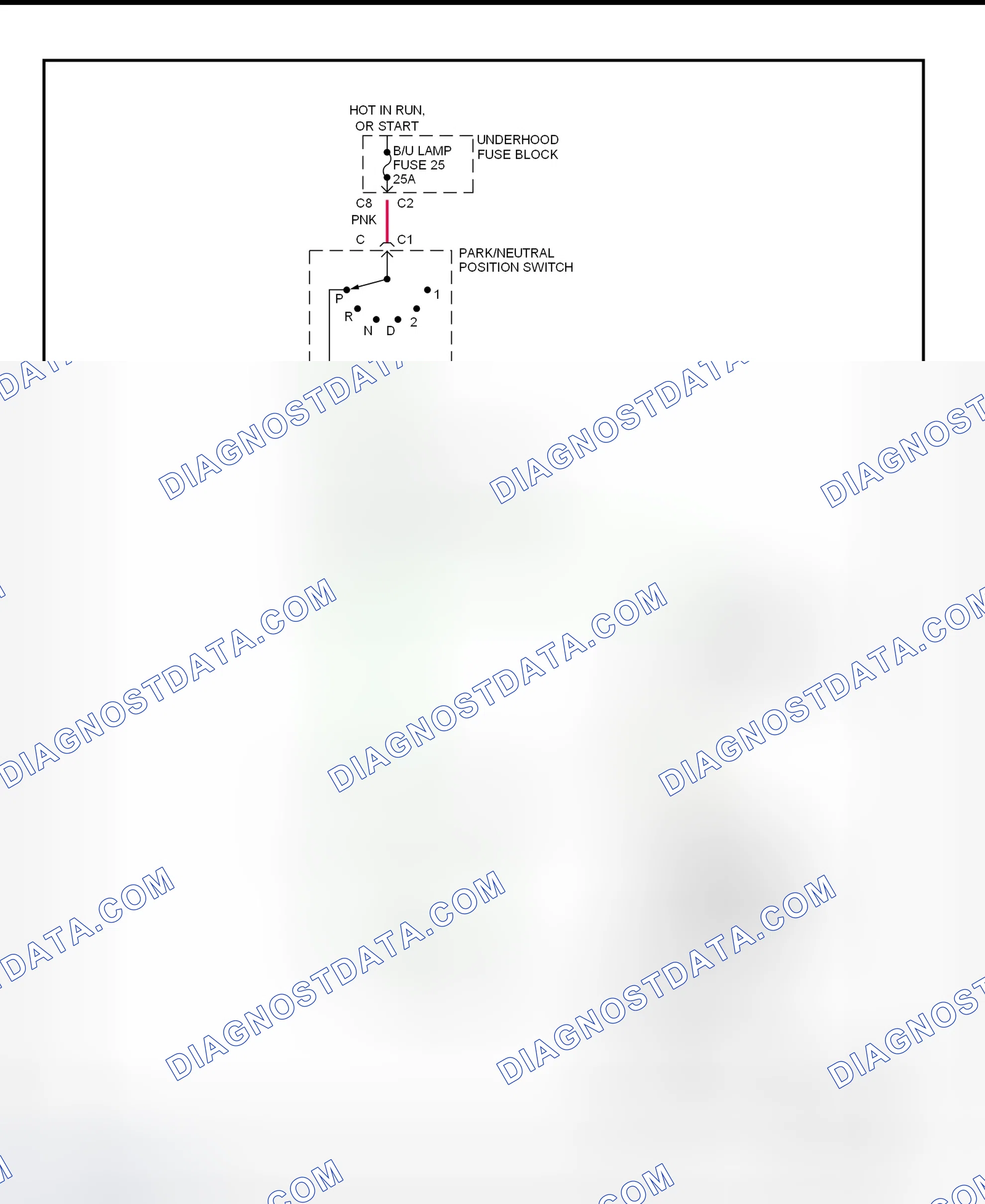 Fig. 9: Shift Interlock System Wiring Diagram ("S" & "T" Series Utility - With Column Shift)