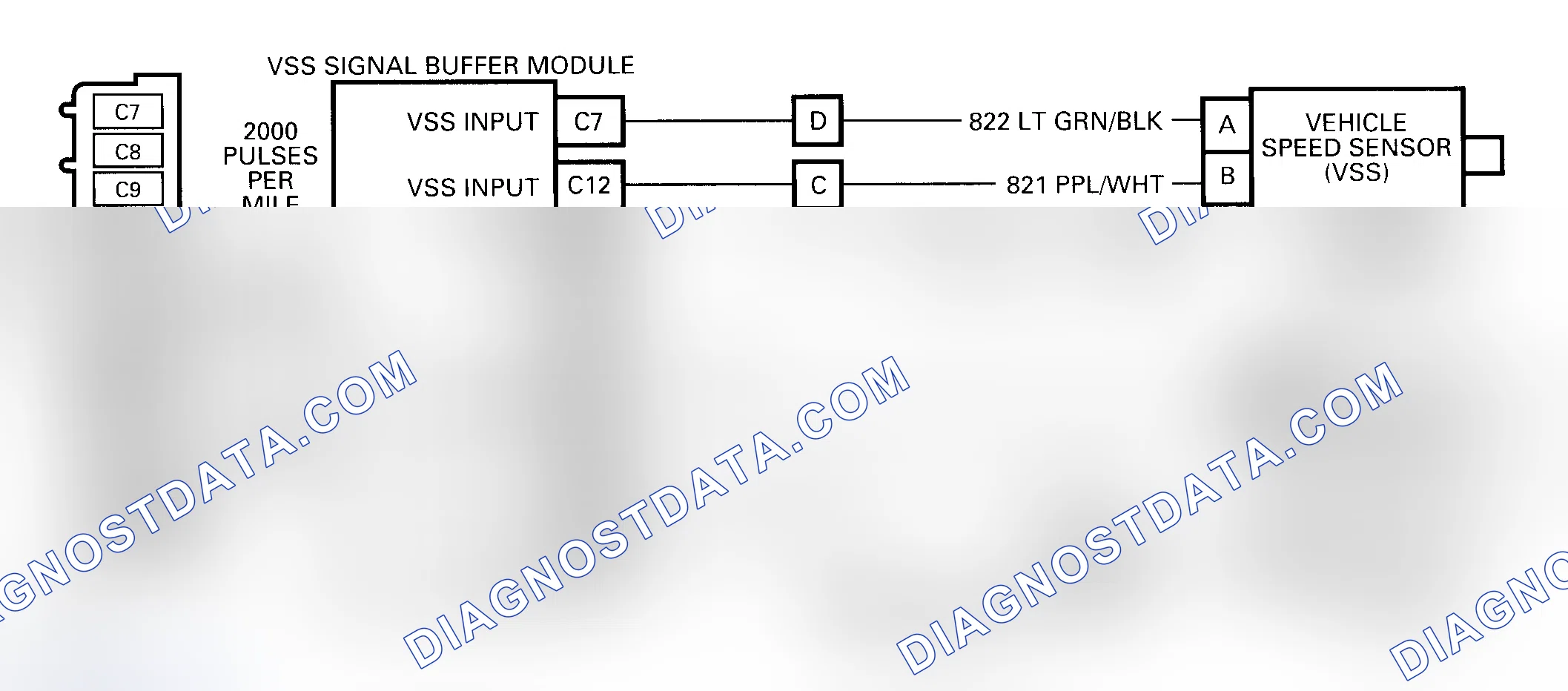 Scheme 134: DTC 24 Schematic (4L60-E) VSS Circuit Low (Transmission Output Speed Signal)