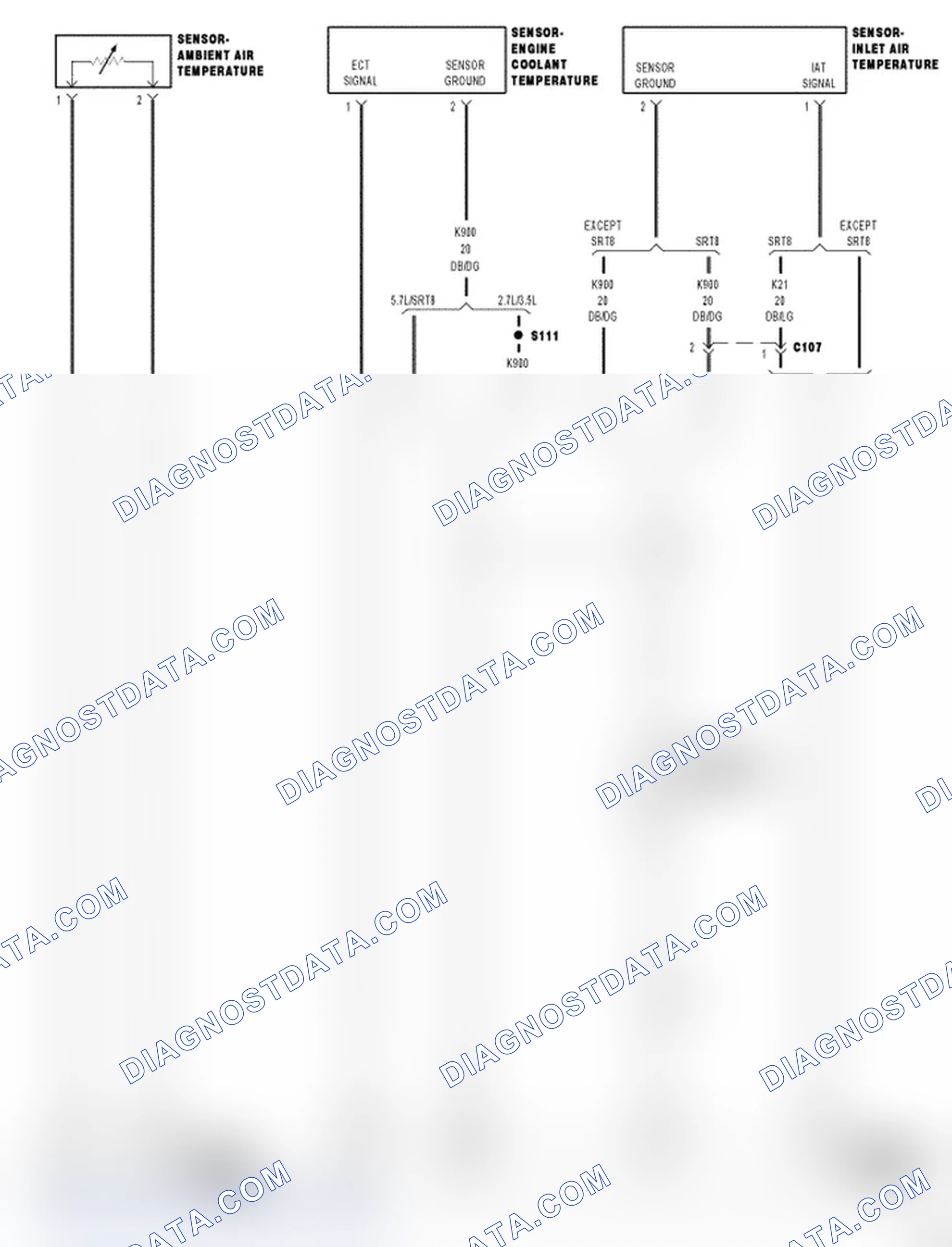 Scheme 557: *CHECKING THE ENGINE COOLANT TEMPERATURE SENSOR OPERATION