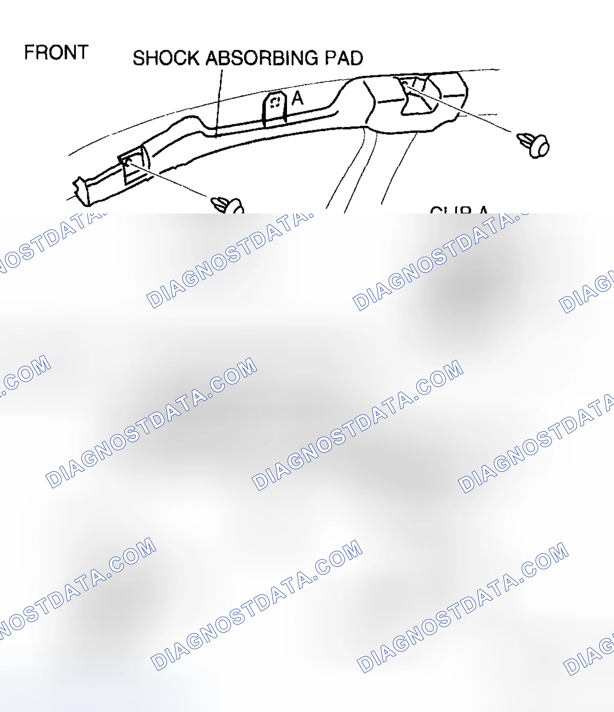 Scheme 86: SHOCK ABSORBING PAD REMOVAL/INSTALLATION