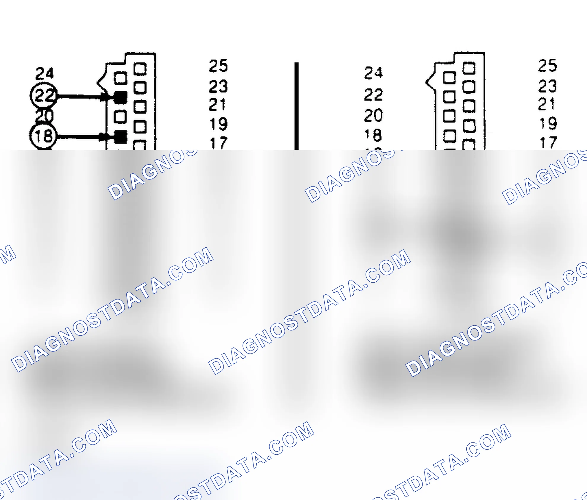 Scheme 141: Logic Module Red Connector View From Wire End & Test Logic Module White Connector View From Wire End