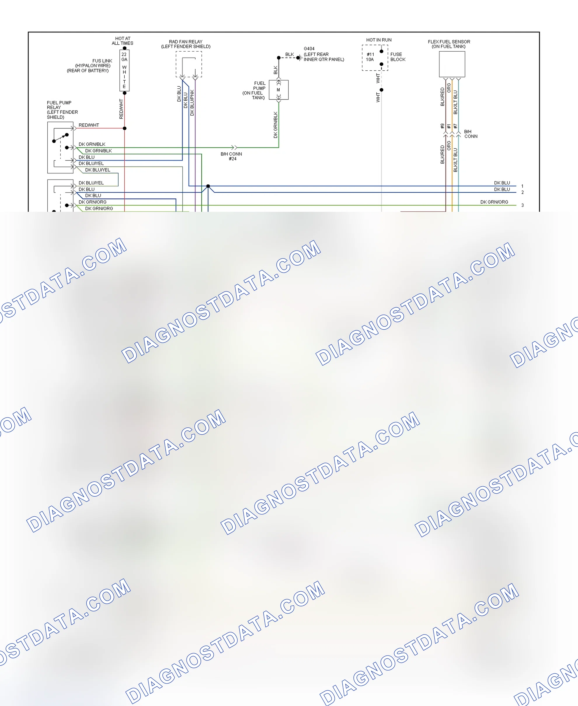 Scheme 8: PCM Wiring Diagram Acclaim & Spirit 2.5L Flexible Fuel - (1 Of 2)