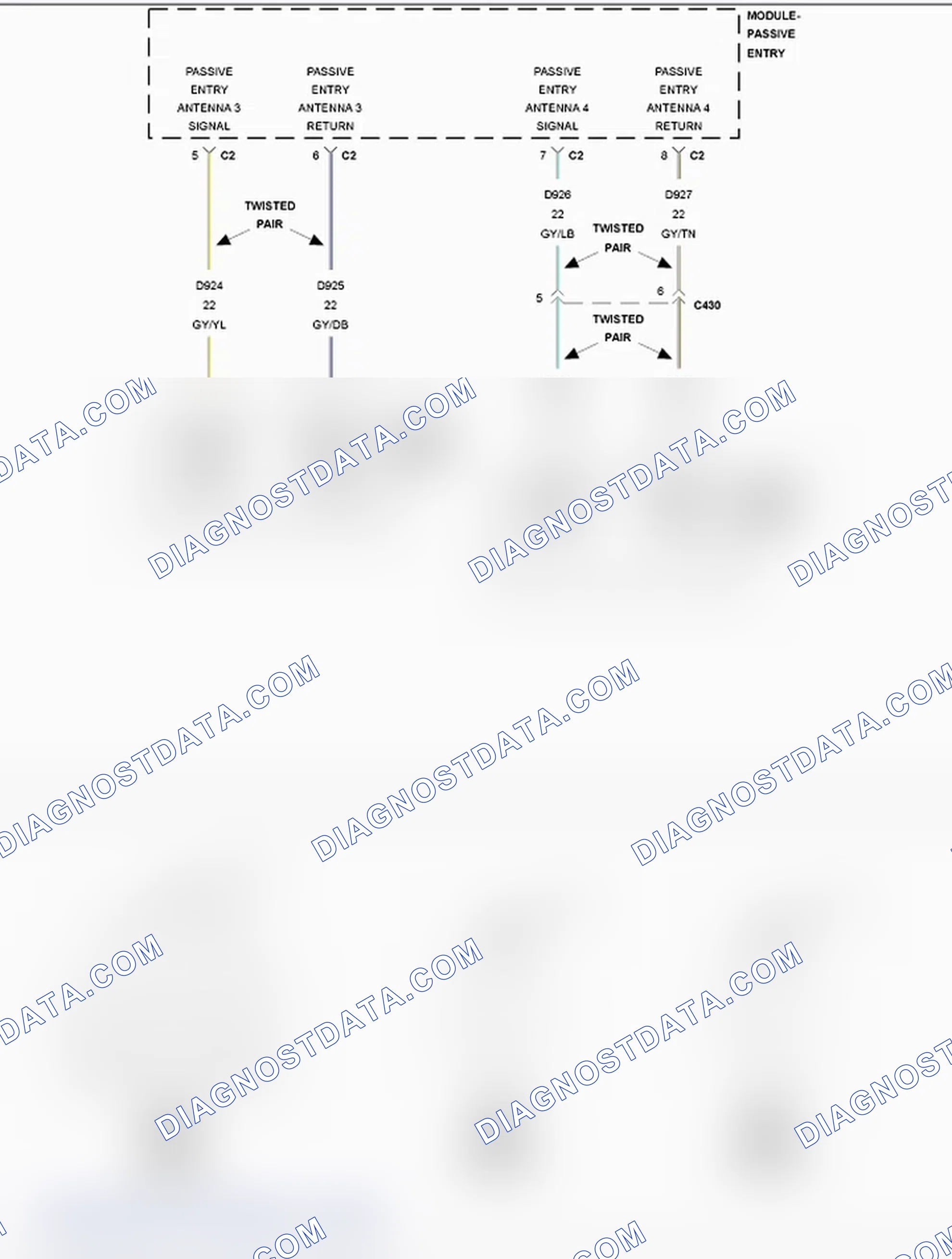 Scheme 12: B1A73-01-PASSIVE ENTRY ANTENNA 3 - GENERAL ELECTRICAL FAILURE