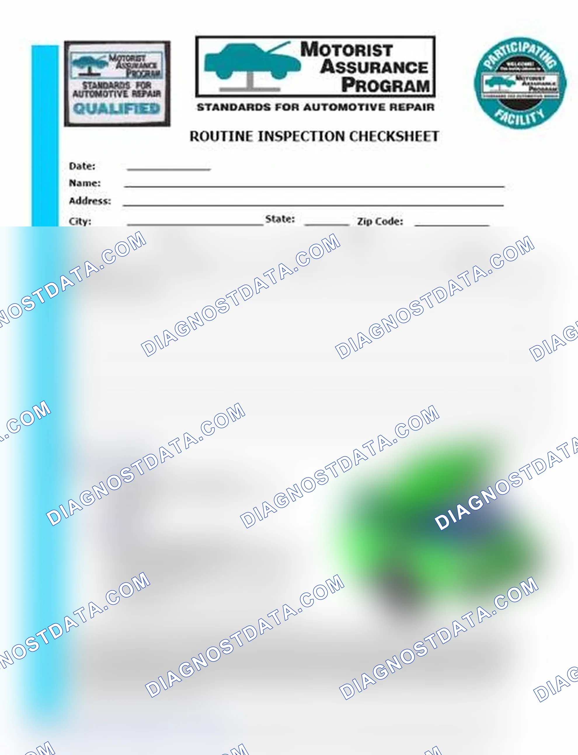 Scheme 26: Routine Inspection Checksheet (1 Of 2)