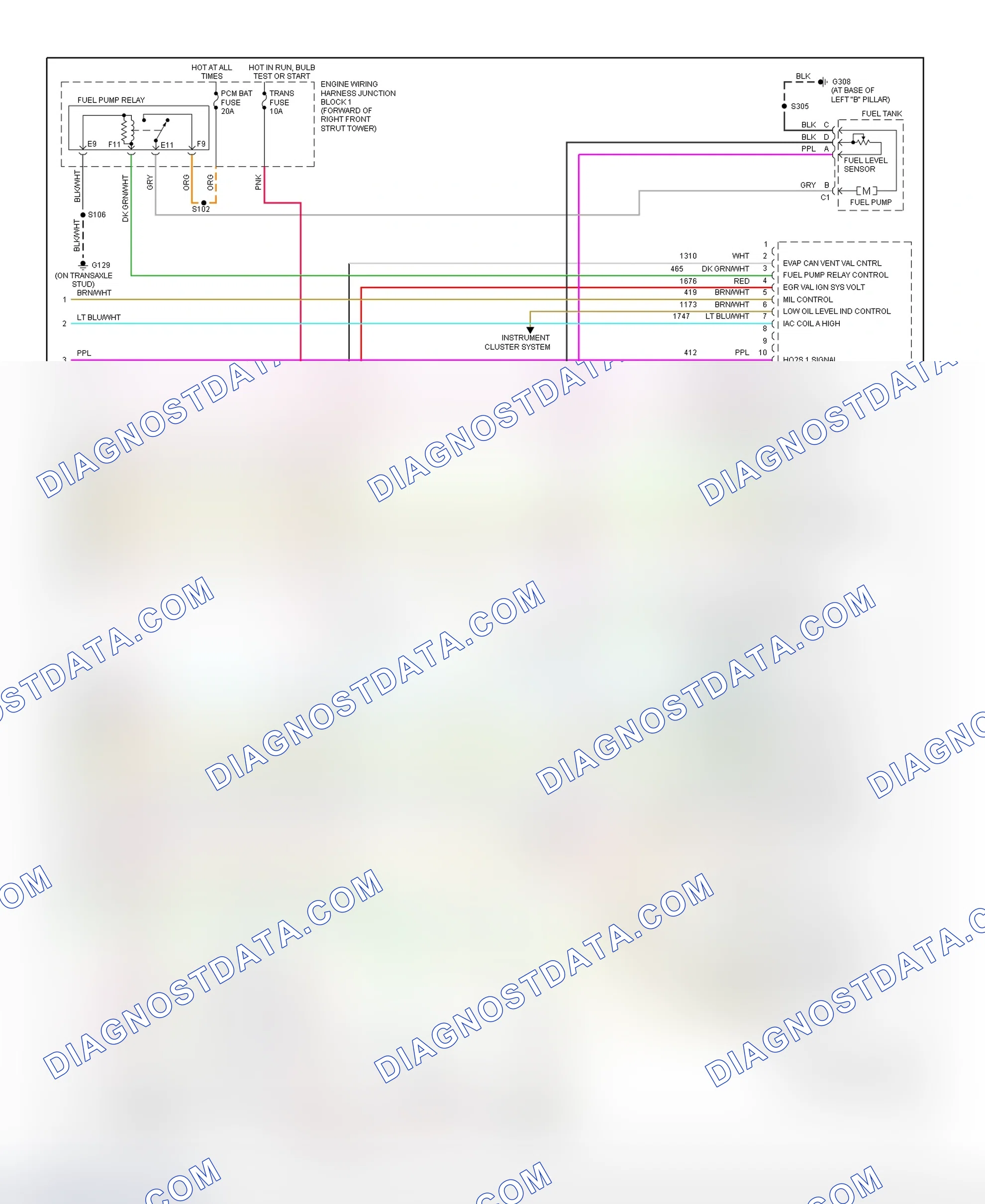 Scheme 128: PCM Wiring Diagram (Lumina - 3.1L - 4 Of 4)