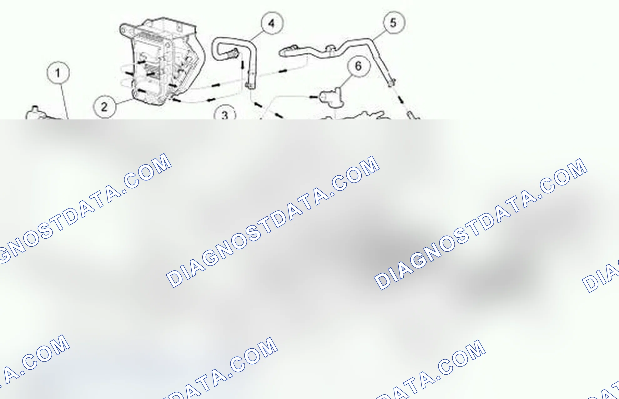 Scheme 3: Coolant Flow Diagram, 5.4L (2V) without Auxiliary Heat